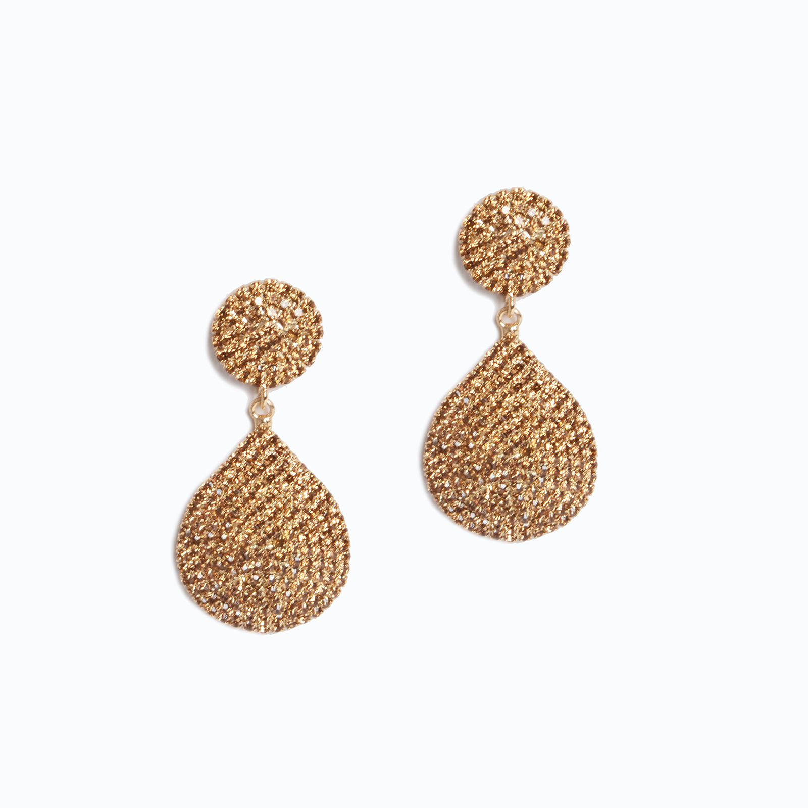 Teardrop strass-detailed earrings