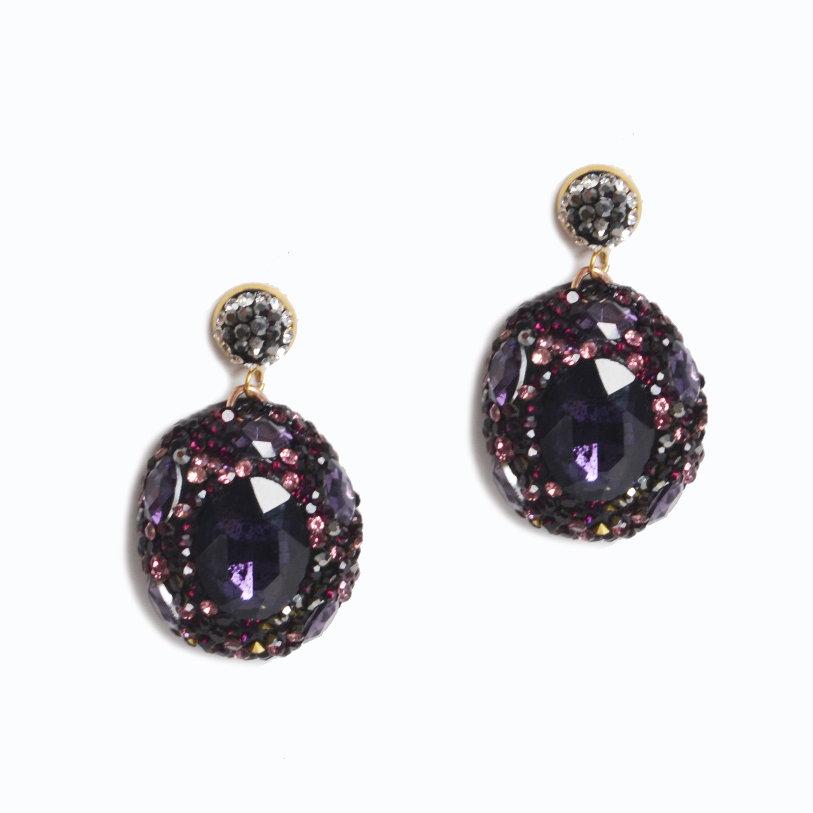 Κρεμαστά σκουλαρίκια με κρυστάλλους