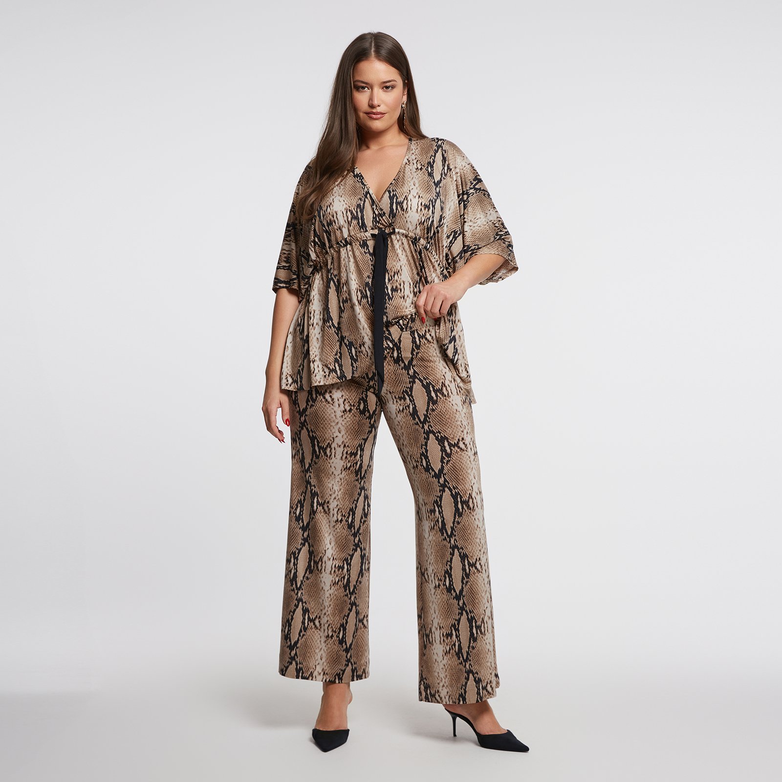 MAT FASHION Παντελόνα με snake print