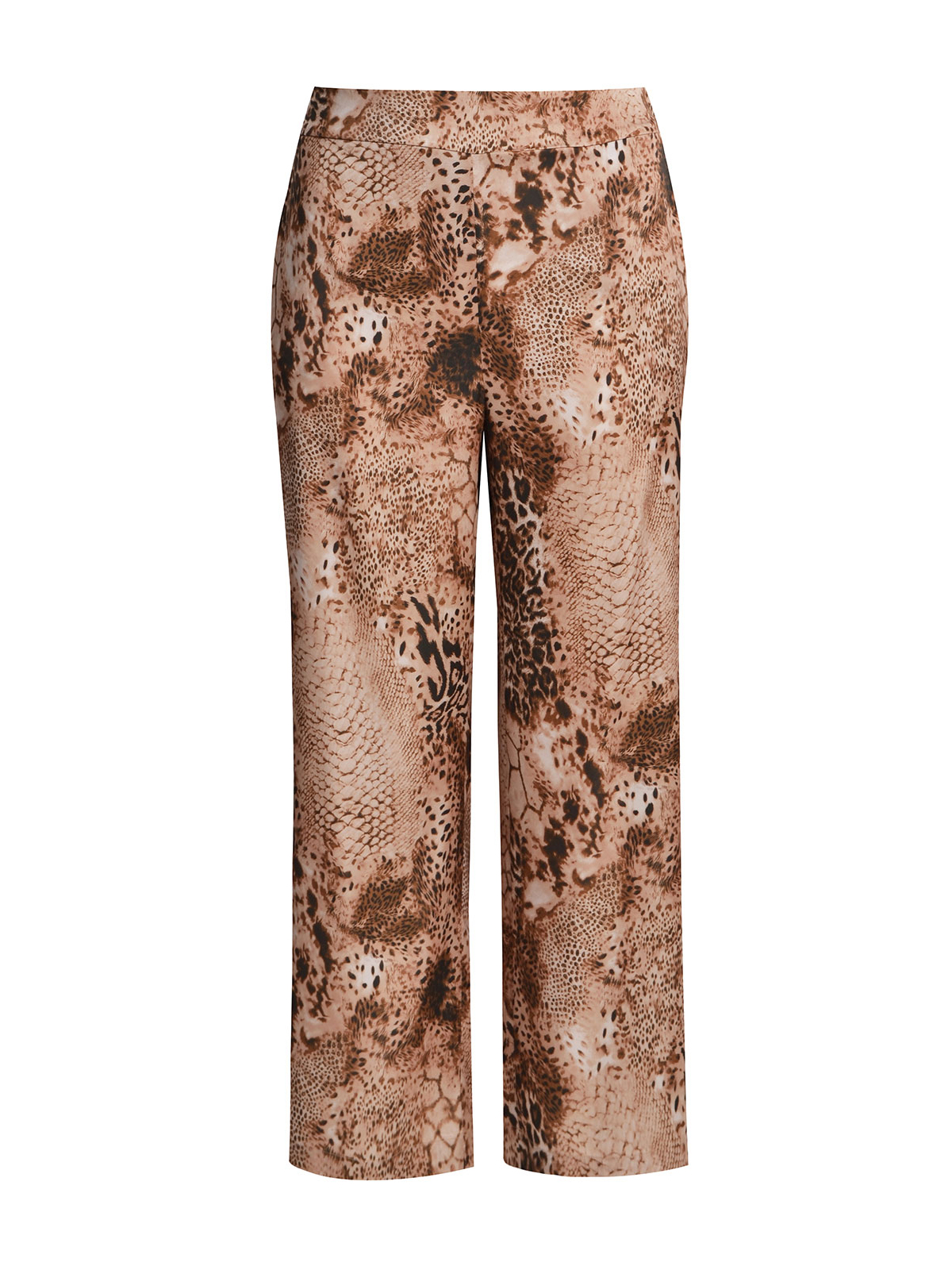 Παντελόνα snake print σε φαρδιά γραμμή