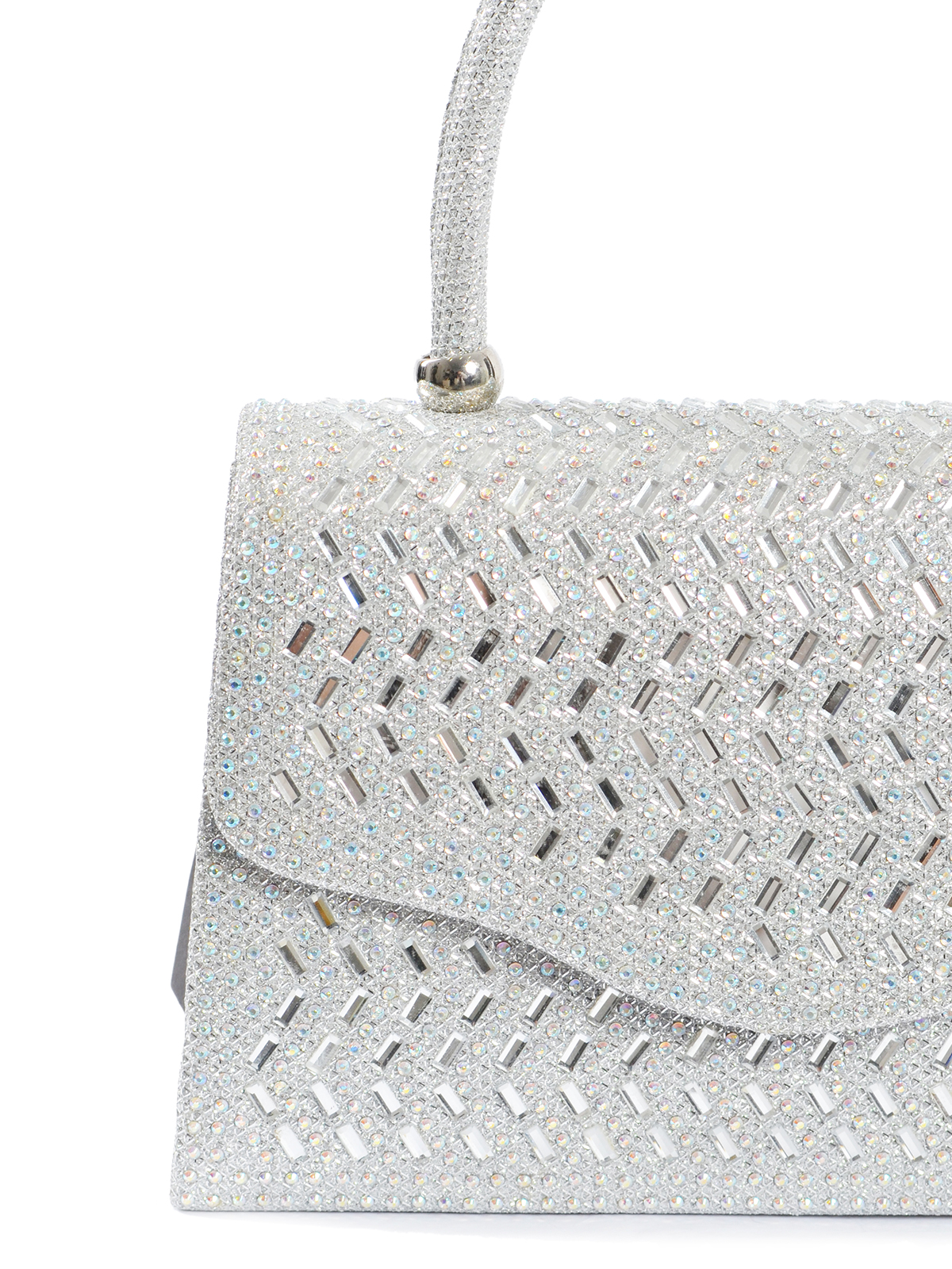 Glitter τσαντάκι χειρός με ανάγλυφο ζιγκ-ζαγκ σχέδιο φωτογραφία