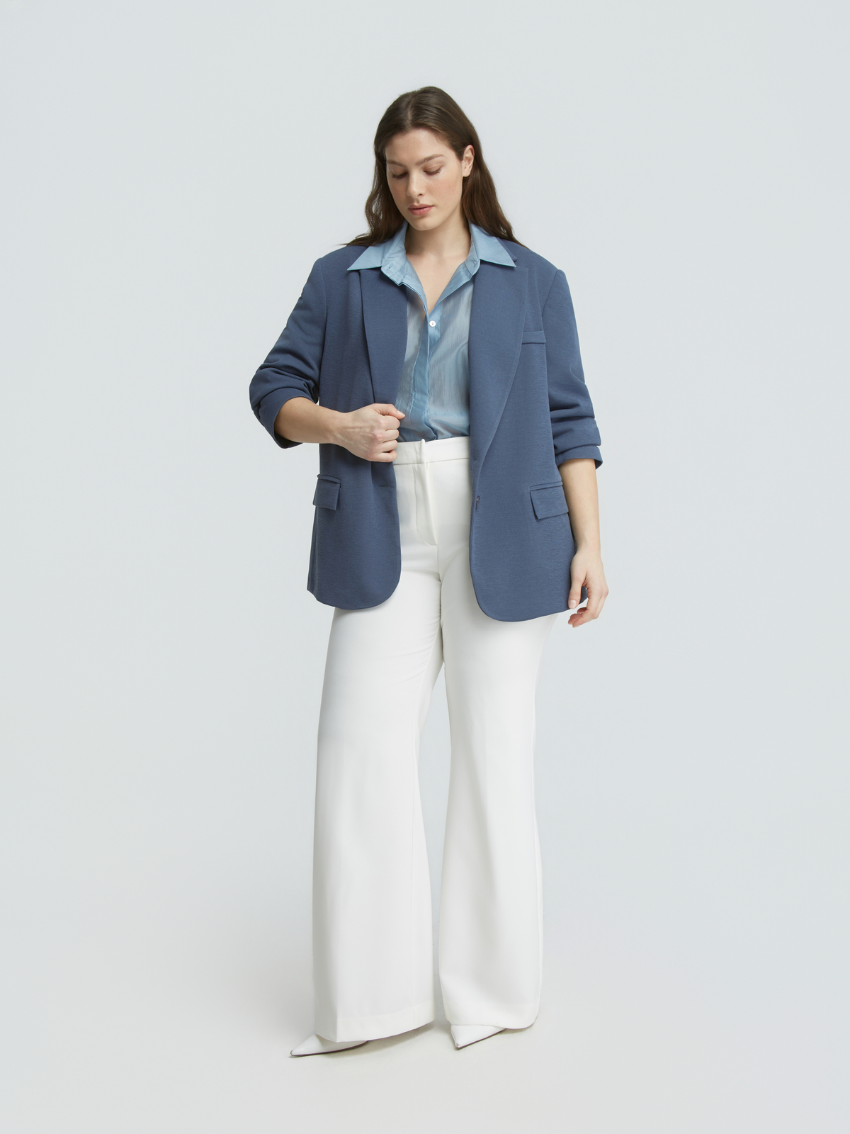 Structured σακάκι με κουμπιά φωτογραφία