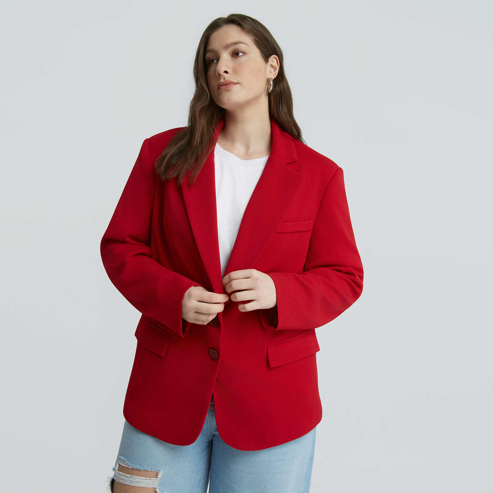 MAT FASHION Structured σακάκι με κουμπιά