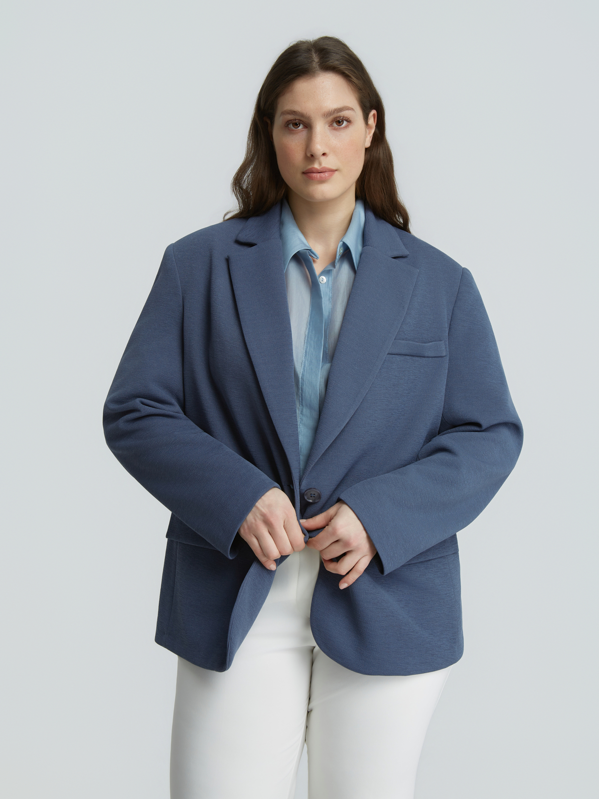 Structured σακάκι με κουμπιά φωτογραφία