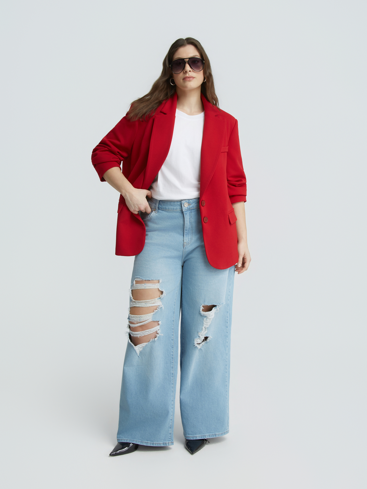 Structured σακάκι με κουμπιά φωτογραφία