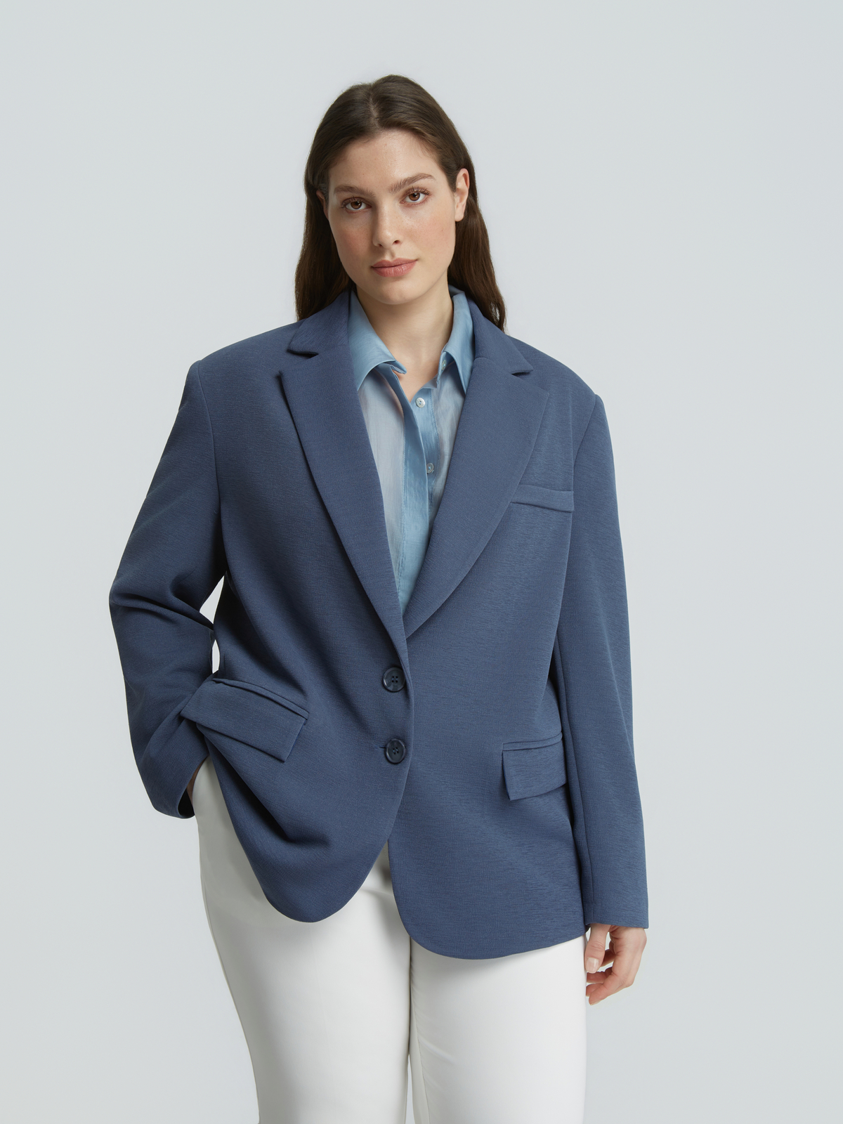 Structured σακάκι με κουμπιά φωτογραφία