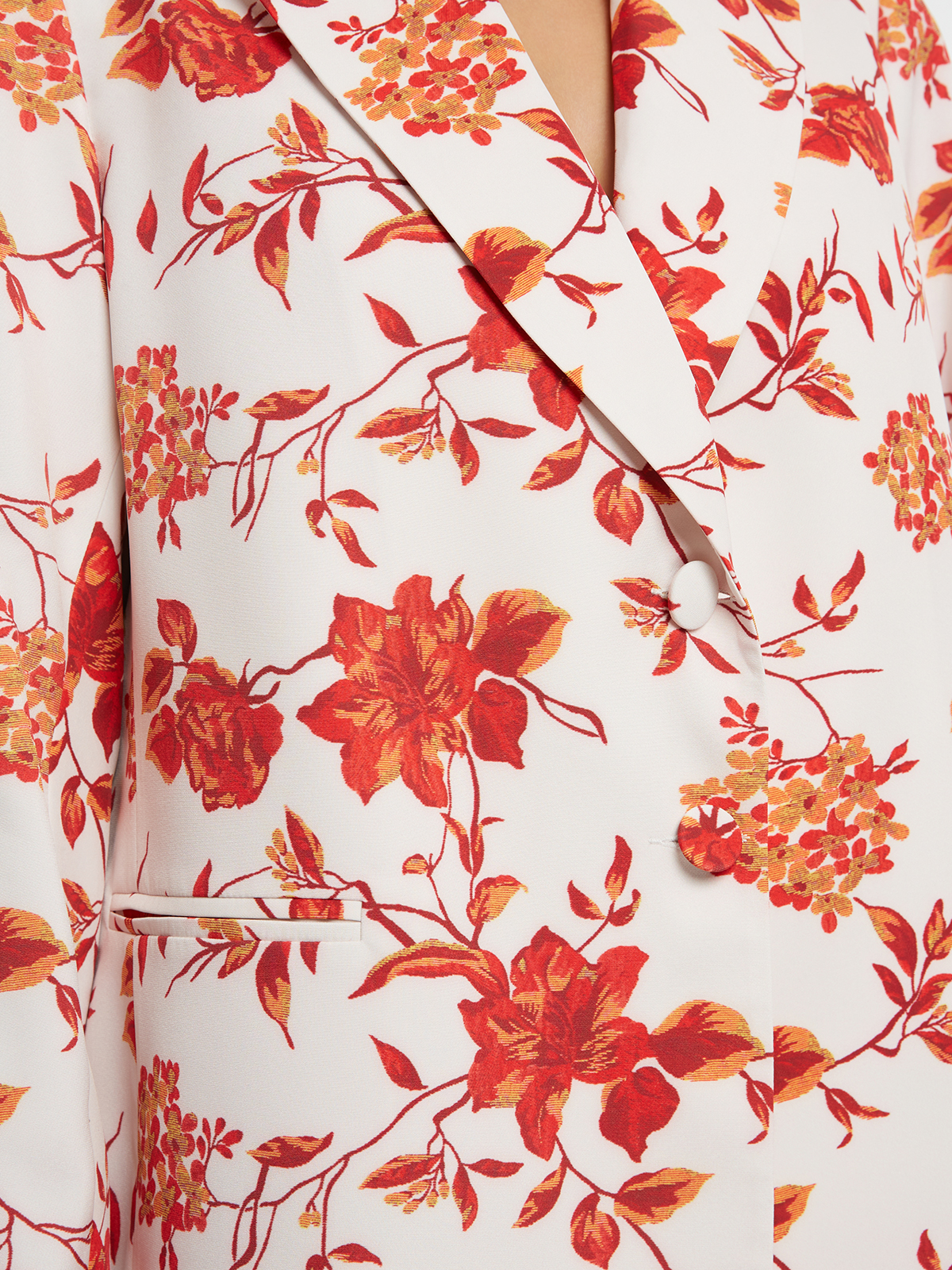 Tailored σακάκι με φλοράλ σχέδιο φωτογραφία