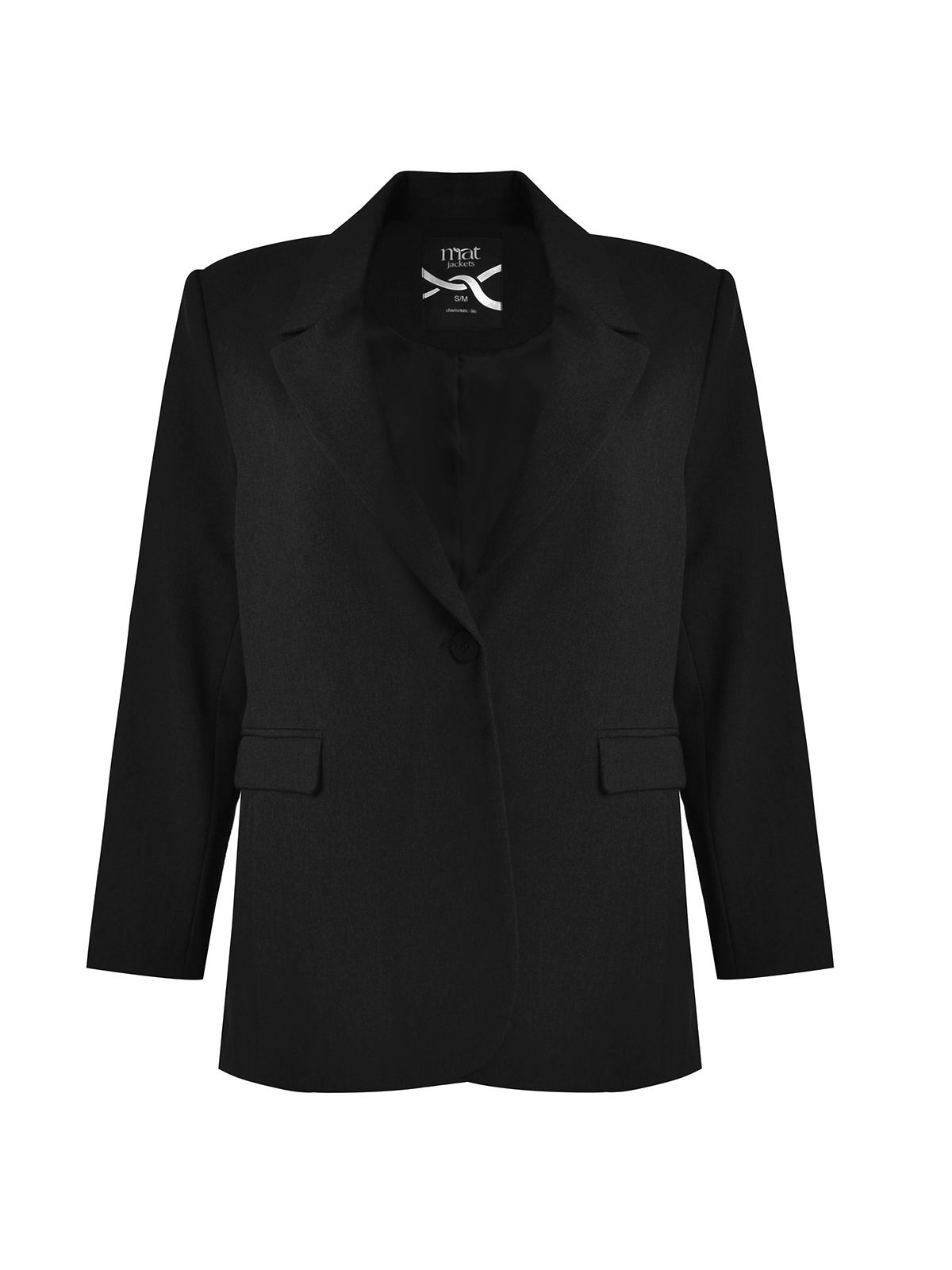 Tailored σακάκι με κουμπί και τσέπες