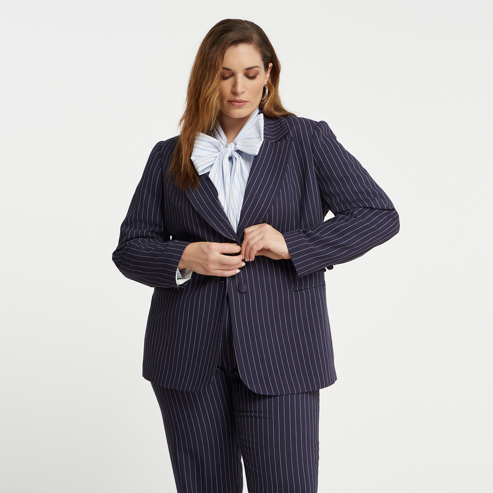 MAT FASHION Tailored σακάκι με ριγέ μοτίβο