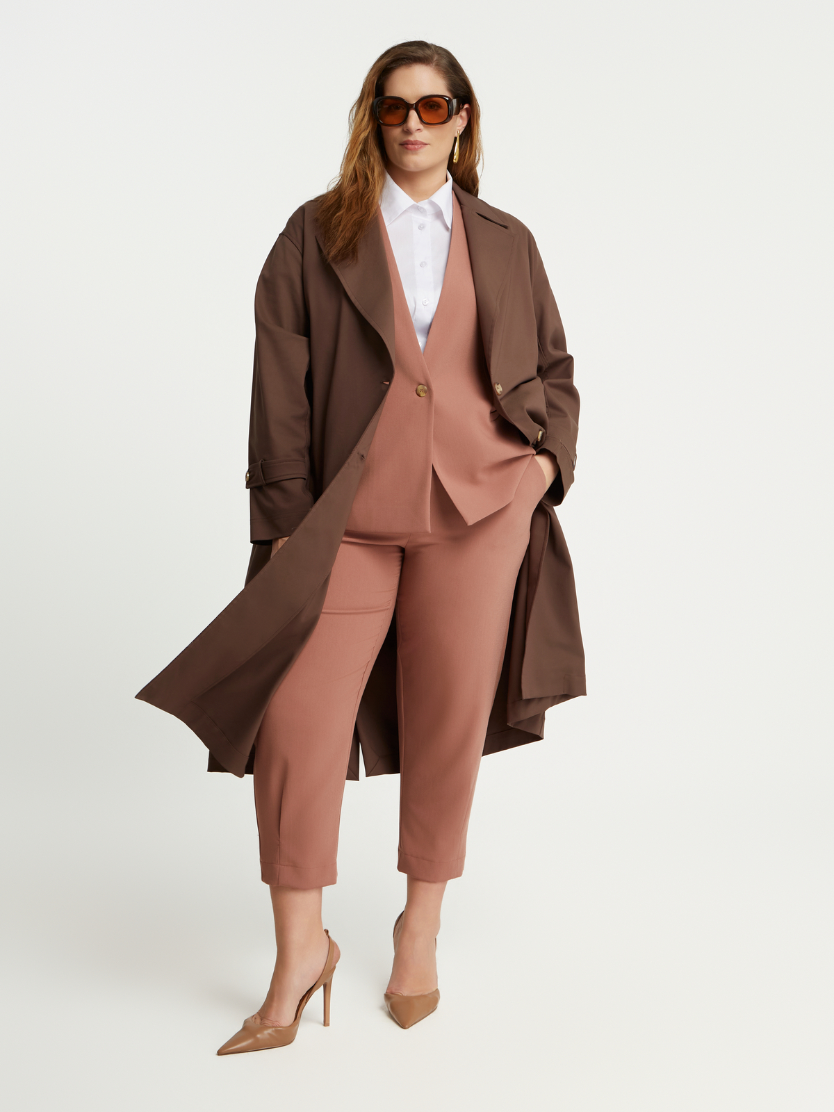 Tailored γιλέκο με κουμπί φωτογραφία