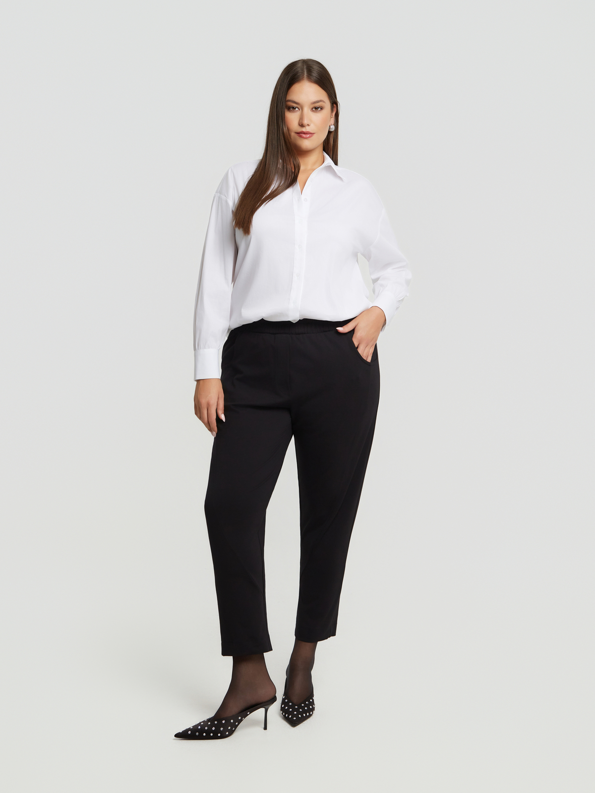 Παντελόνι cigarette βισκόζη φωτογραφία