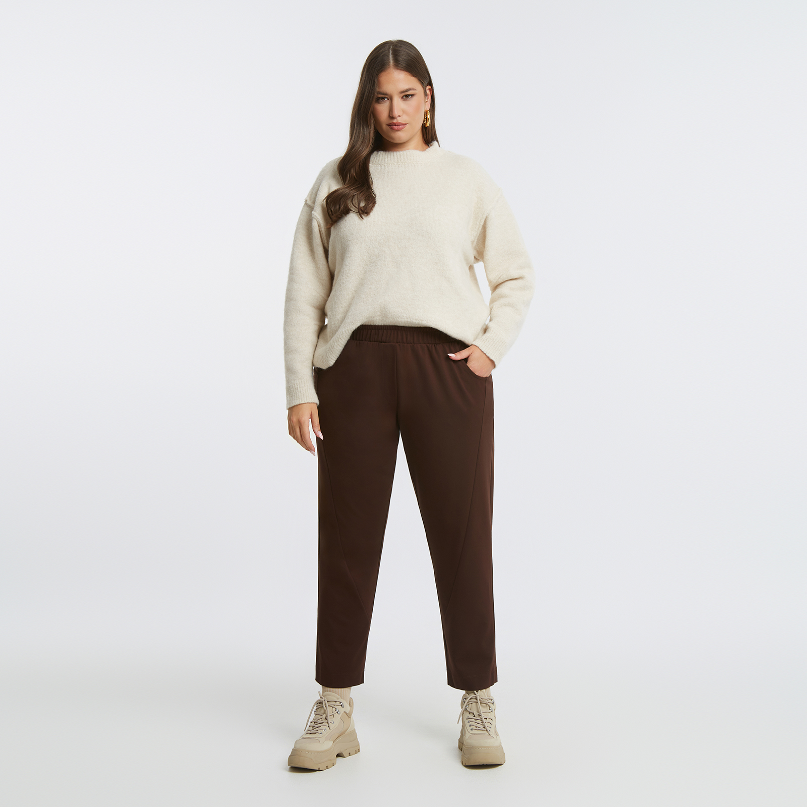 Tailored viscose-blend cigarette pants