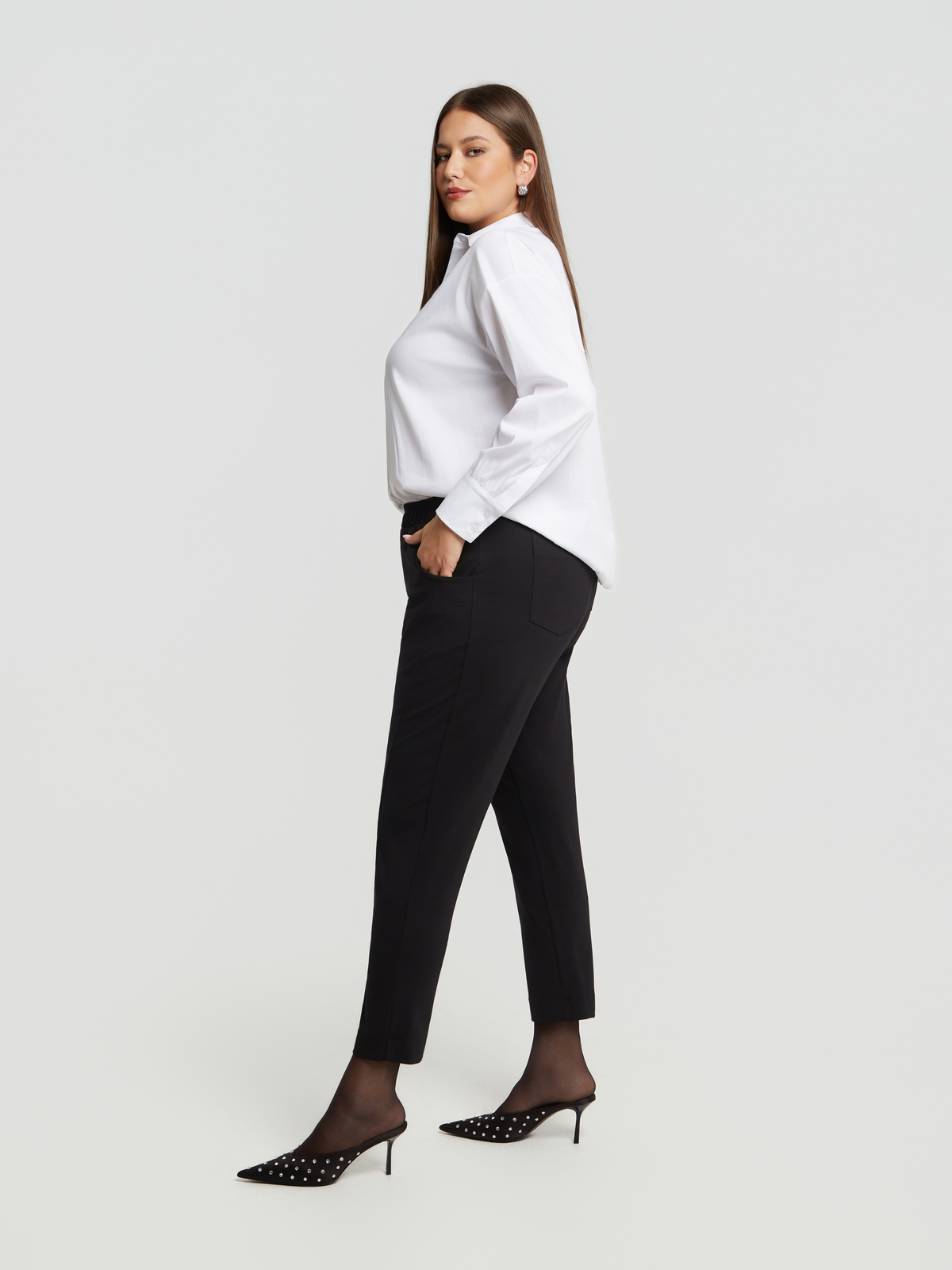 Παντελόνι cigarette βισκόζη φωτογραφία