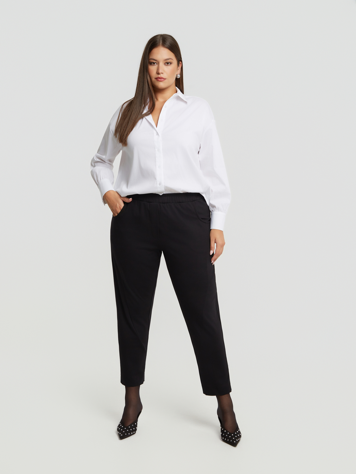 Παντελόνι cigarette βισκόζη φωτογραφία