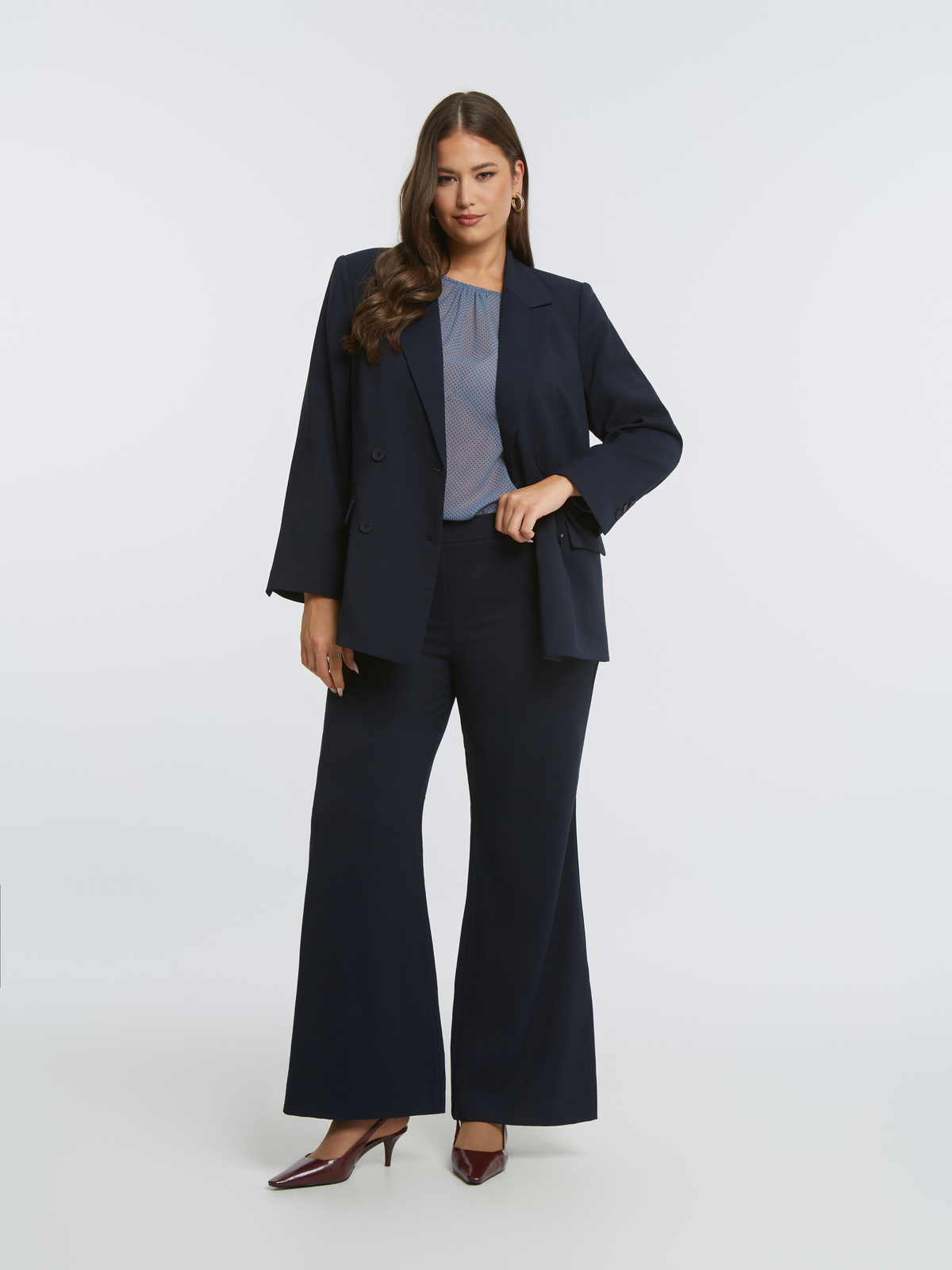 Wide-leg παντελόνι φωτογραφία