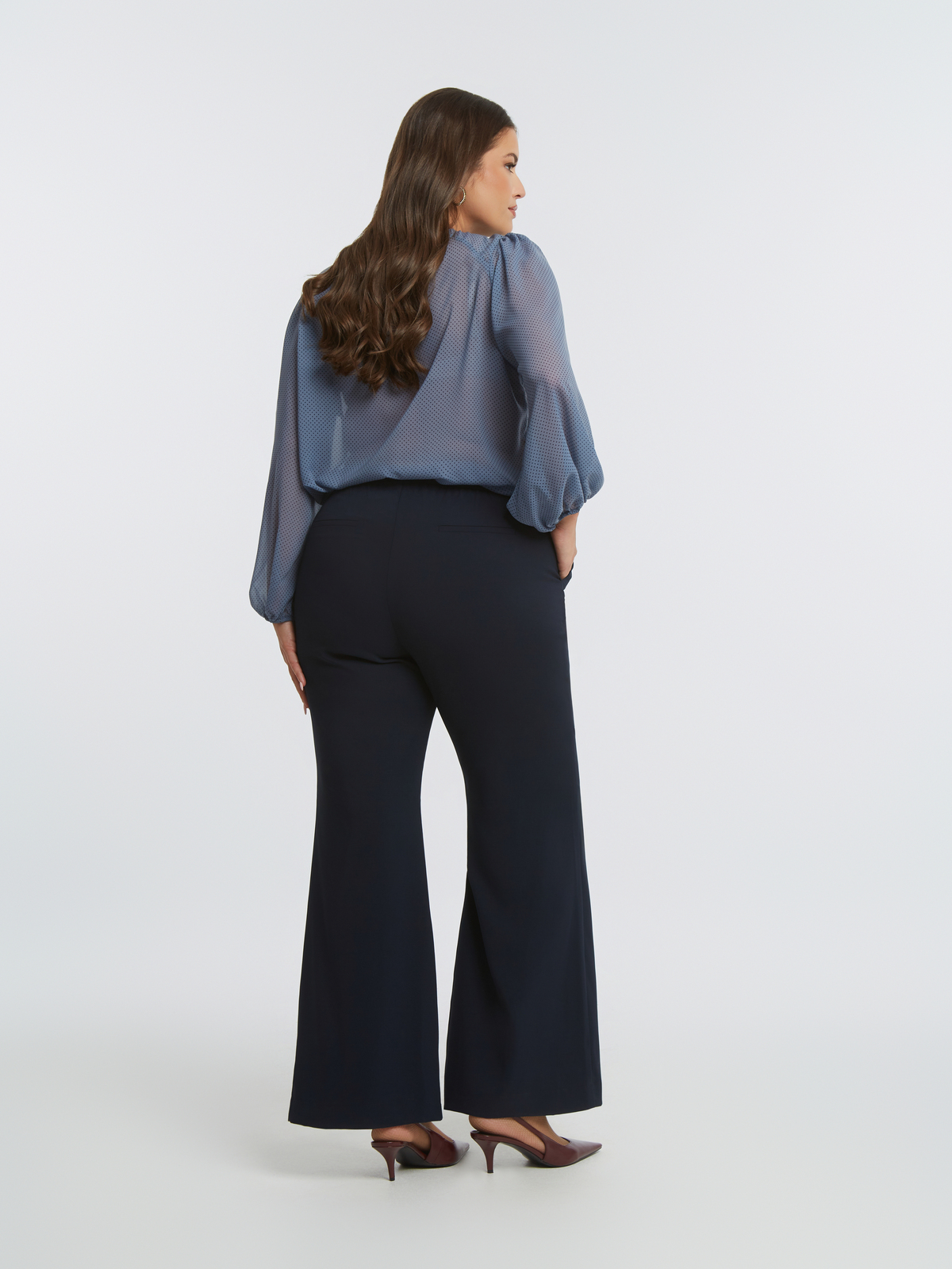 Wide-leg παντελόνι φωτογραφία