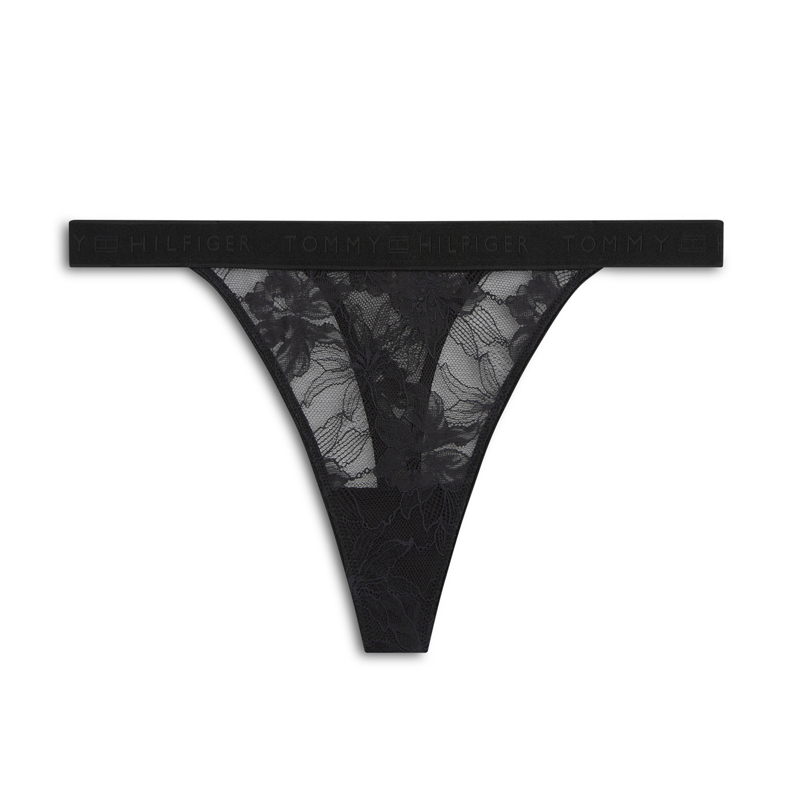Repeat Logo Floral Lace Tanga Thong