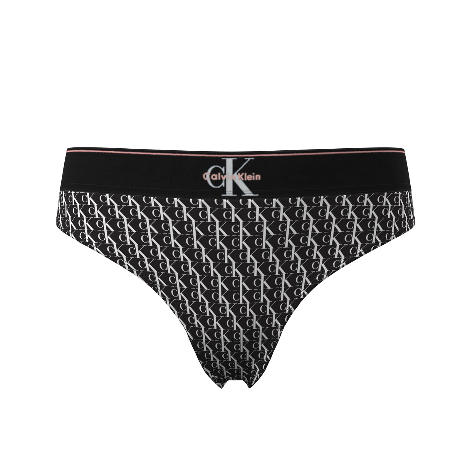 Stretch Thong - Graphic Monogram Microfibre