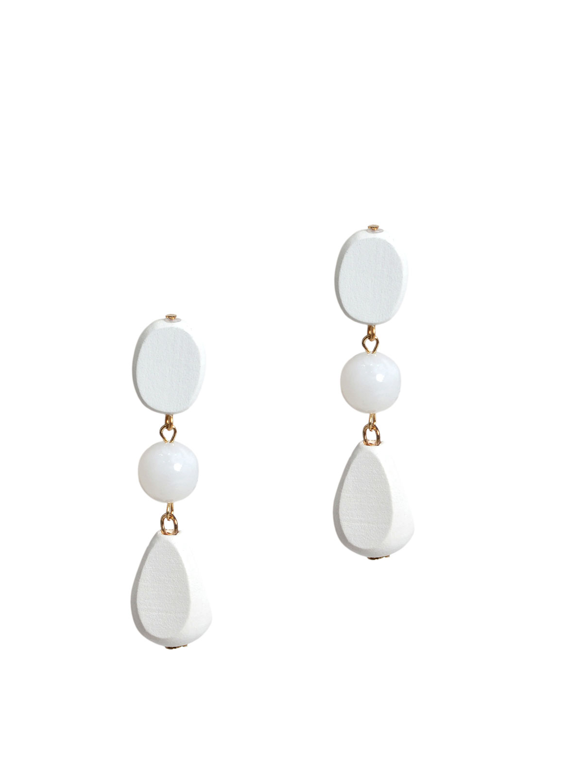 Women's Earrings Mat Fashion Beige