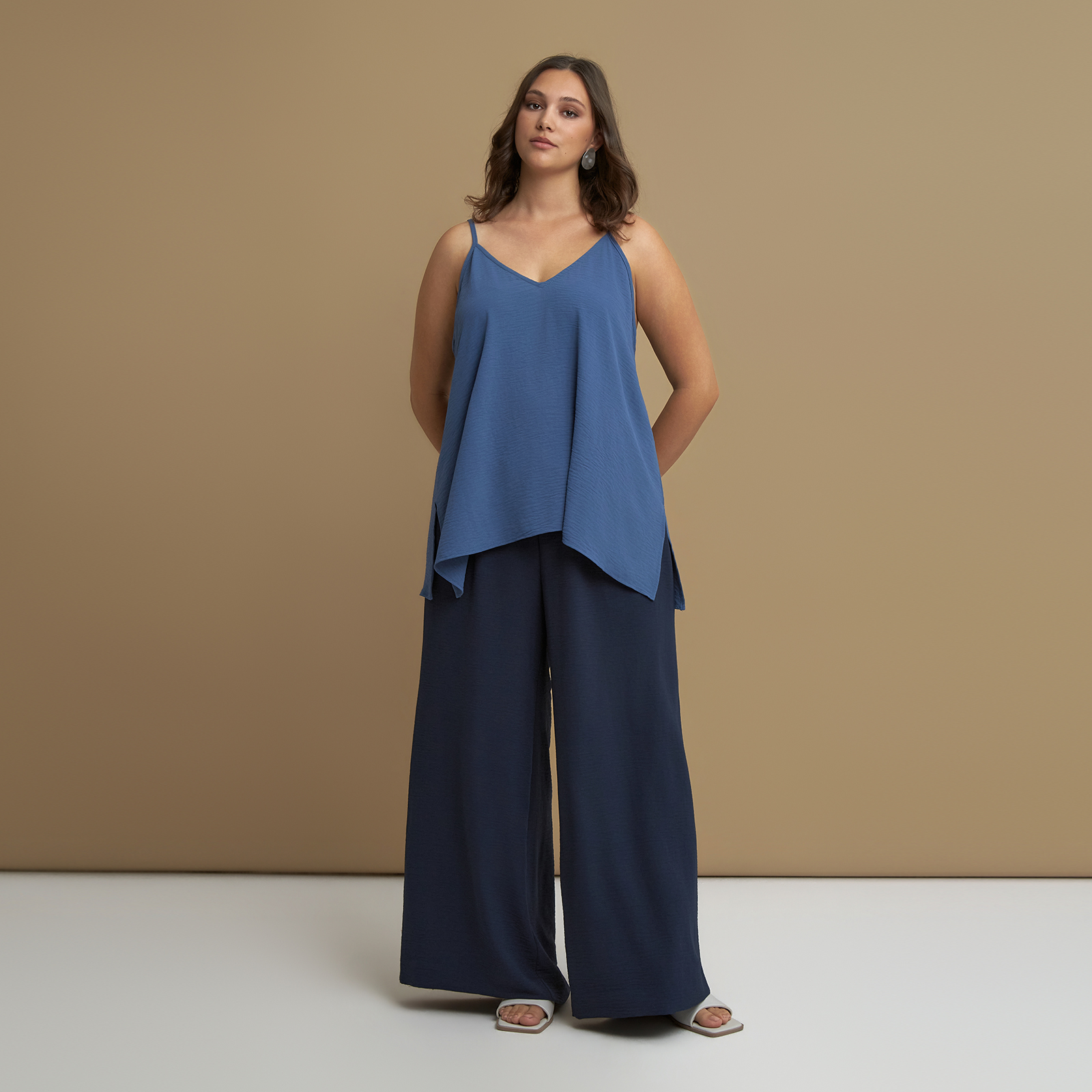 Airwashed crepe essential cami top