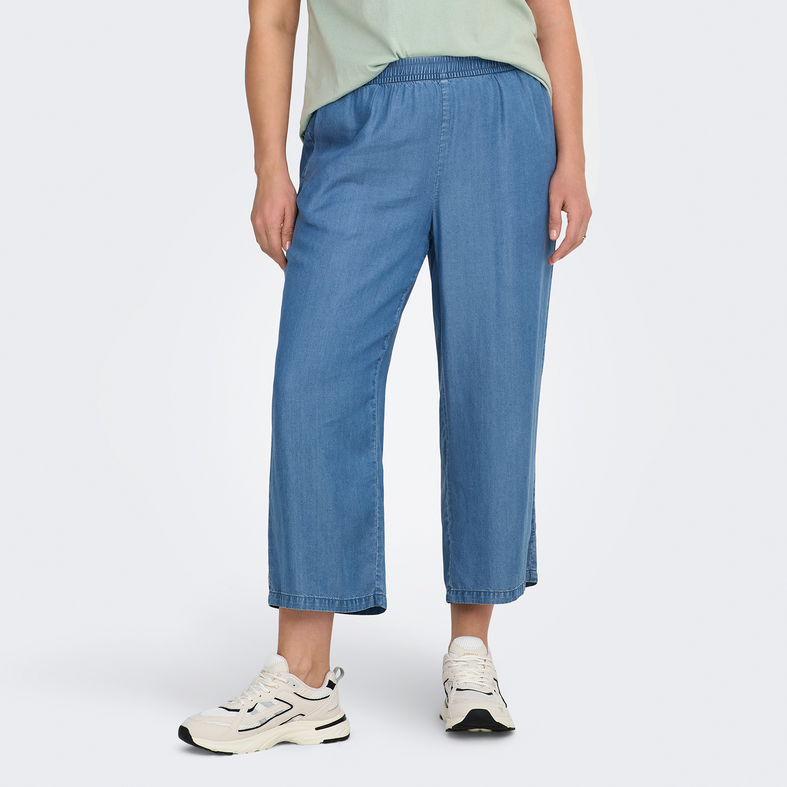 ONLY Carmakoma Cropped φαρδύ παντελόνι Carcharis