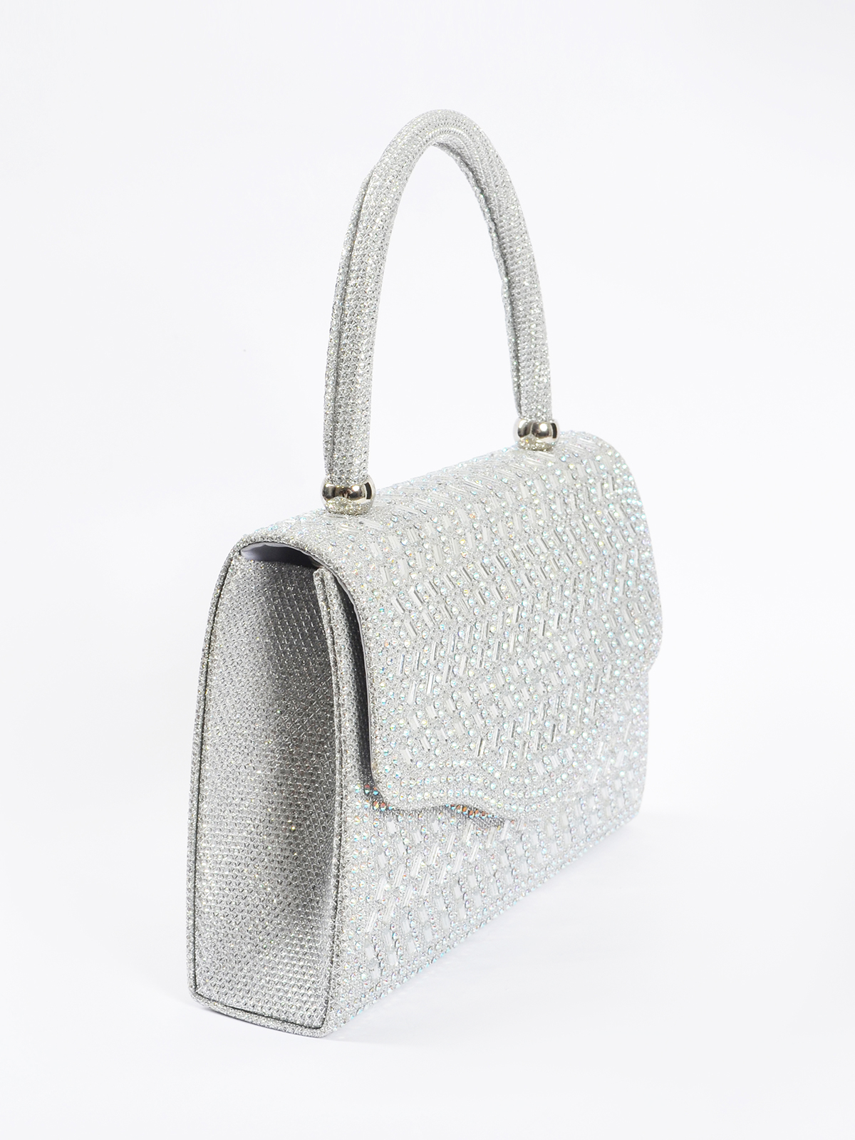 Glitter τσαντάκι χειρός με ανάγλυφο ζιγκ-ζαγκ σχέδιο φωτογραφία