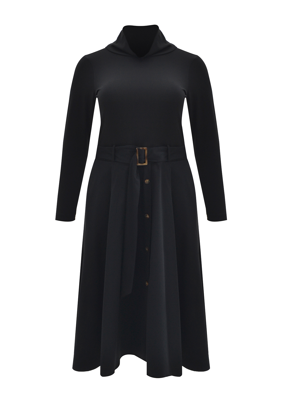 Φόρεμα ζιβάγκο με ζώνη φωτογραφία