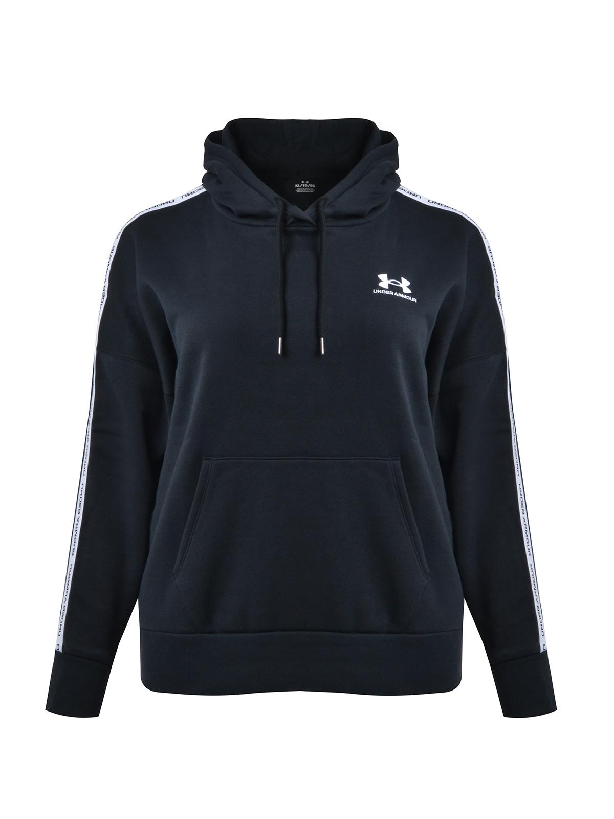 Icon Fleece Taped Hdy Black White φωτογραφία