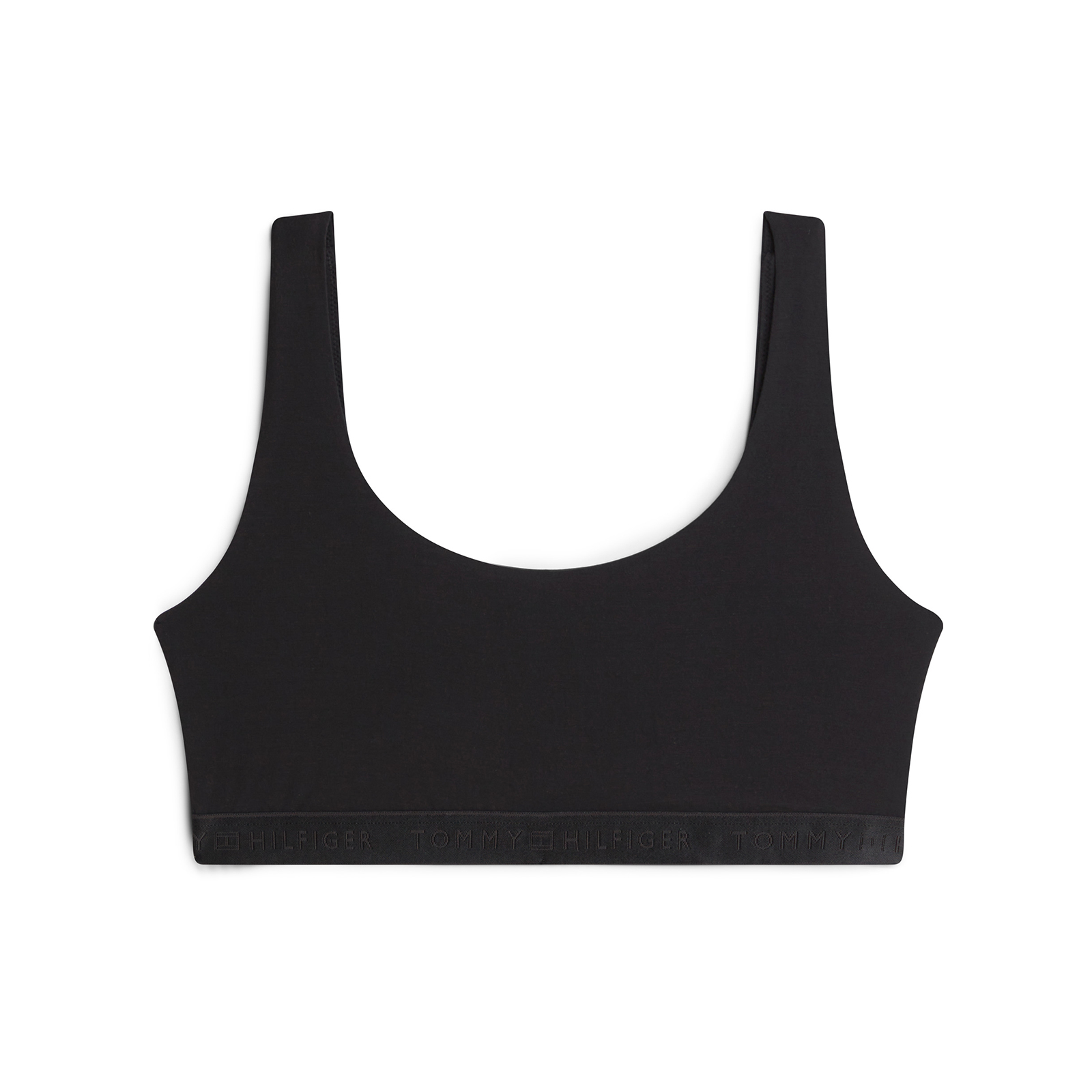 Repeat Logo Scoop Neck Bralette
