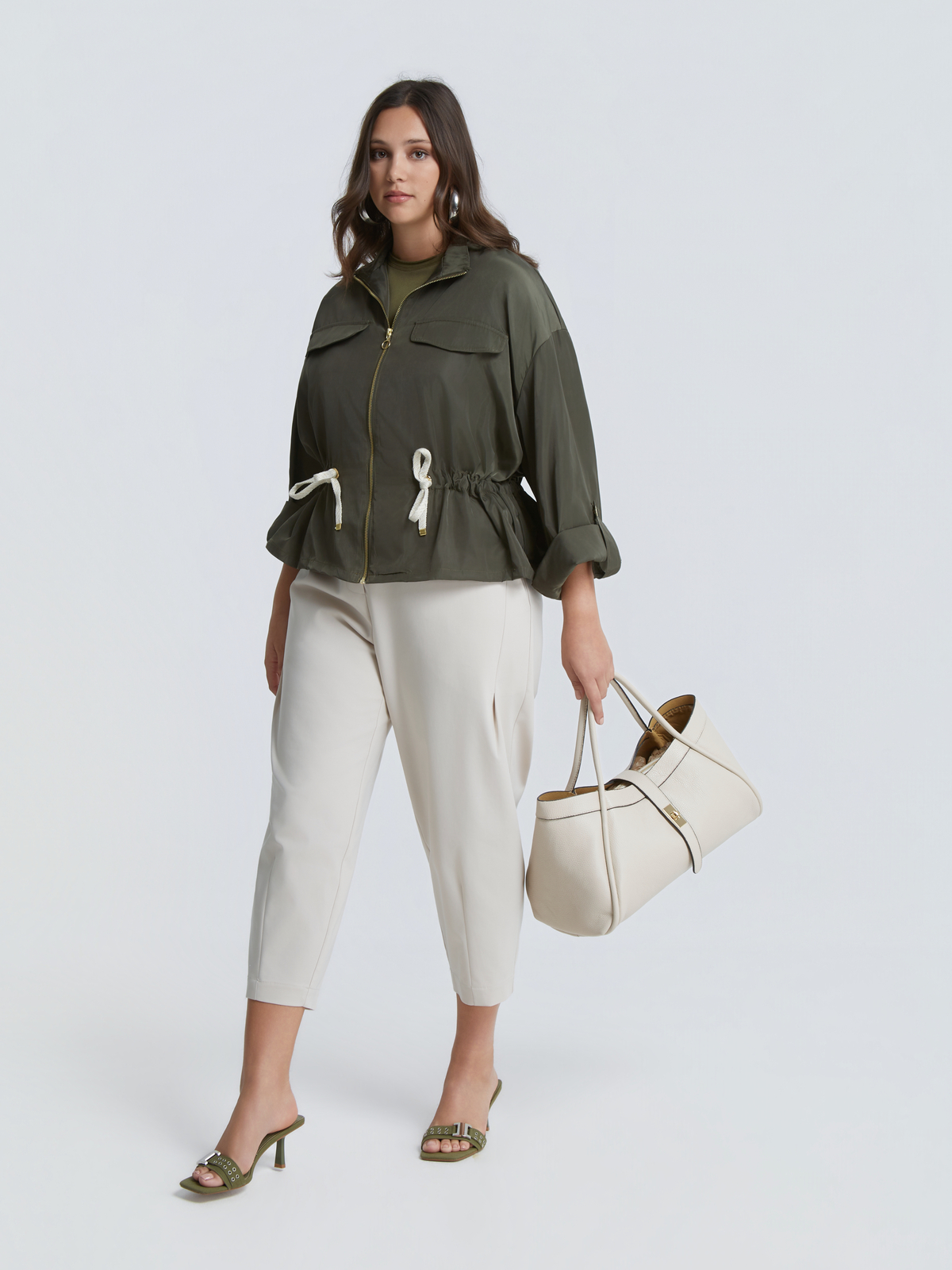 Utility τζάκετ με ρυθμιζόμενη μέση φωτογραφία