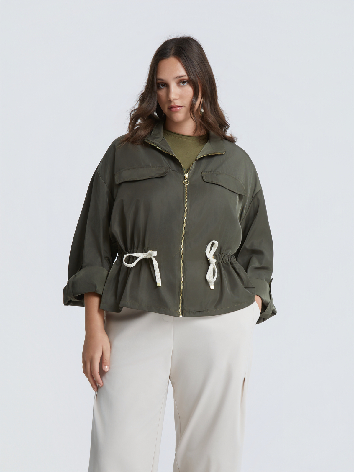 Utility τζάκετ με ρυθμιζόμενη μέση φωτογραφία