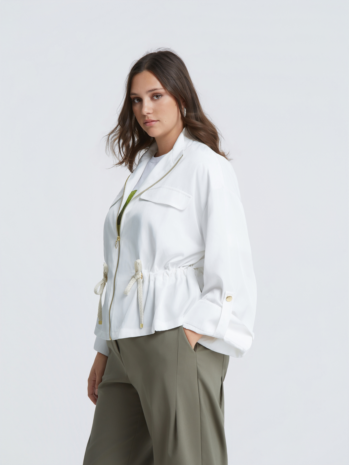 Utility τζάκετ με ρυθμιζόμενη μέση φωτογραφία