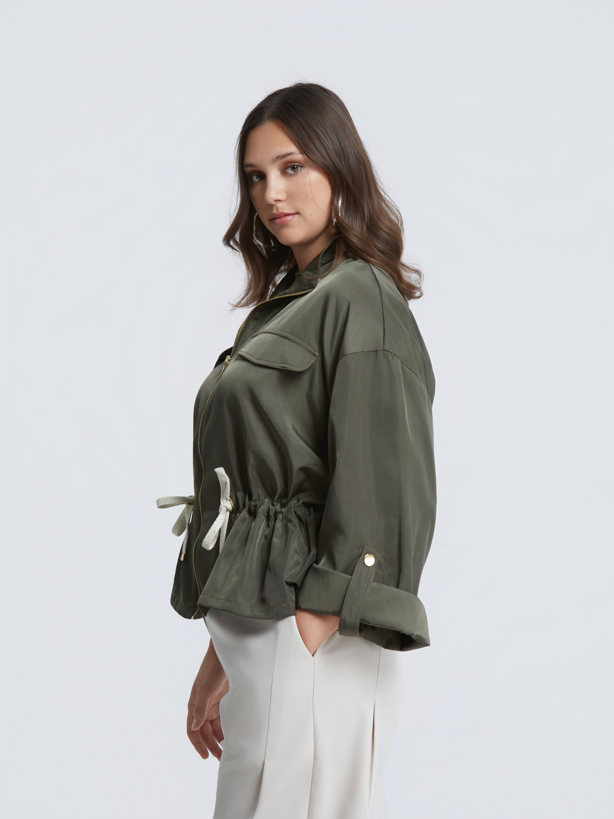 Utility τζάκετ με ρυθμιζόμενη μέση φωτογραφία