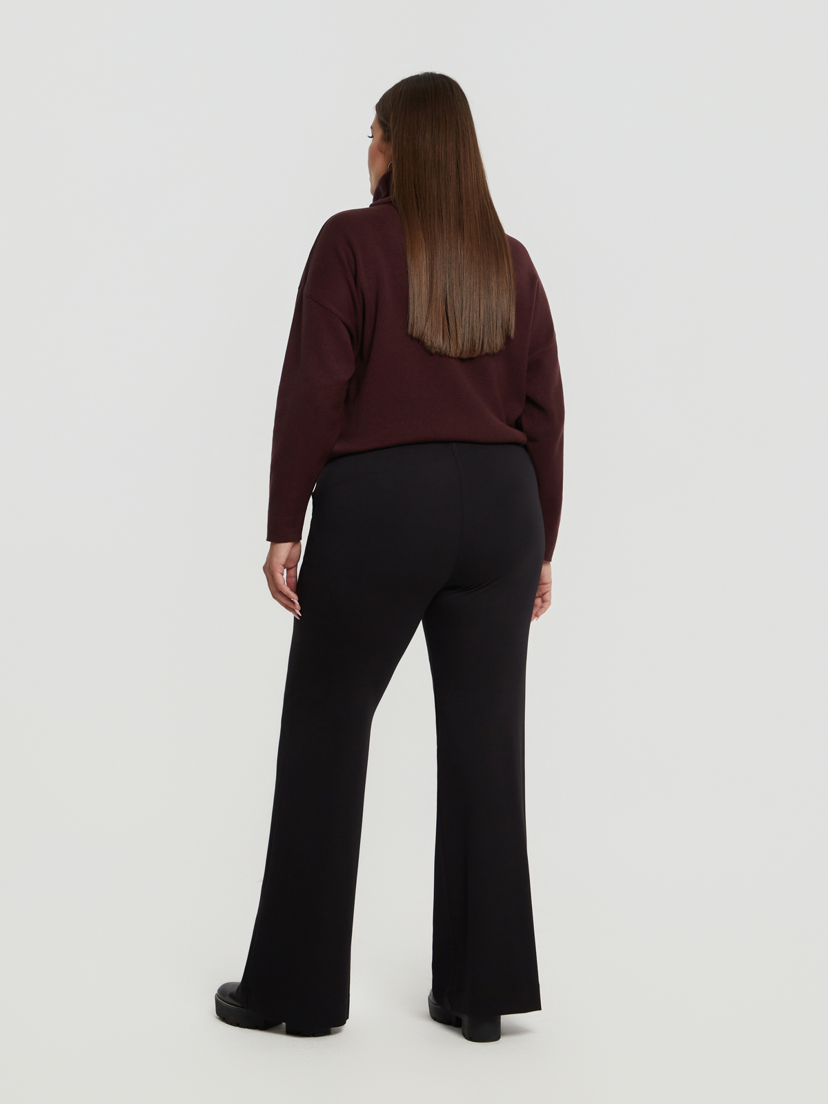 Παντελόνι καμπάνα ελαστικό βισκόζη φωτογραφία