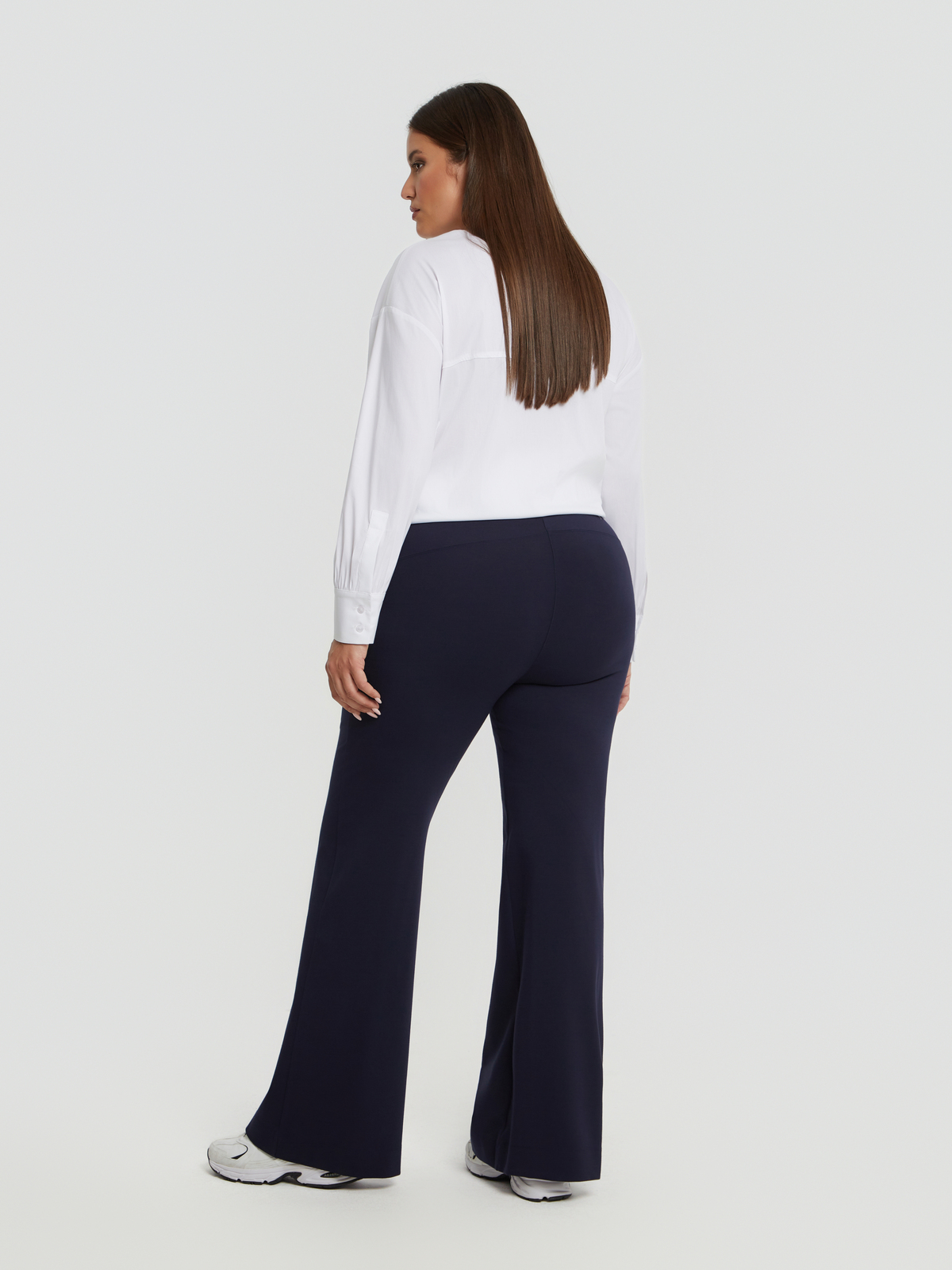 Παντελόνι καμπάνα ελαστικό βισκόζη φωτογραφία