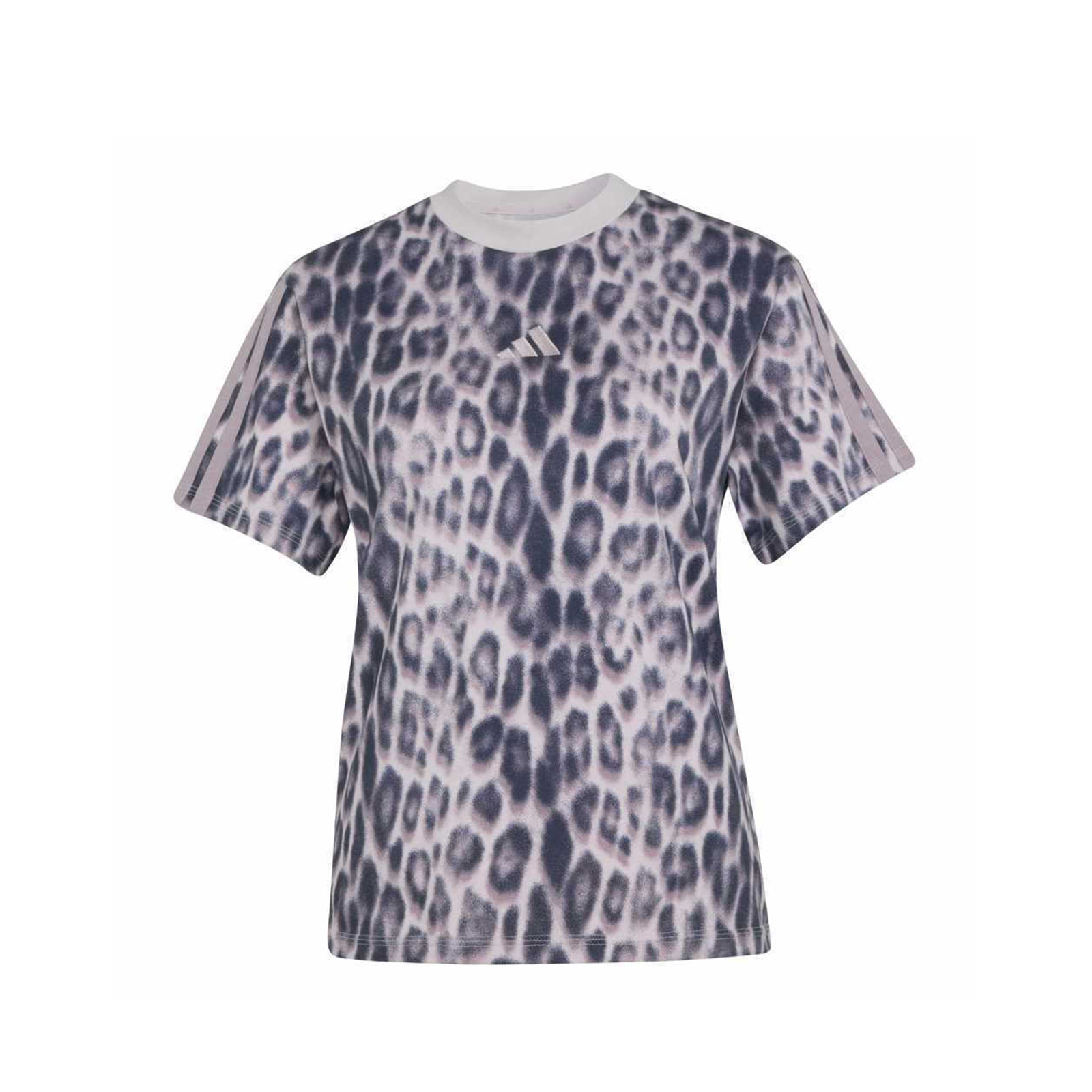 Leopard Print 3-Stripes Tee