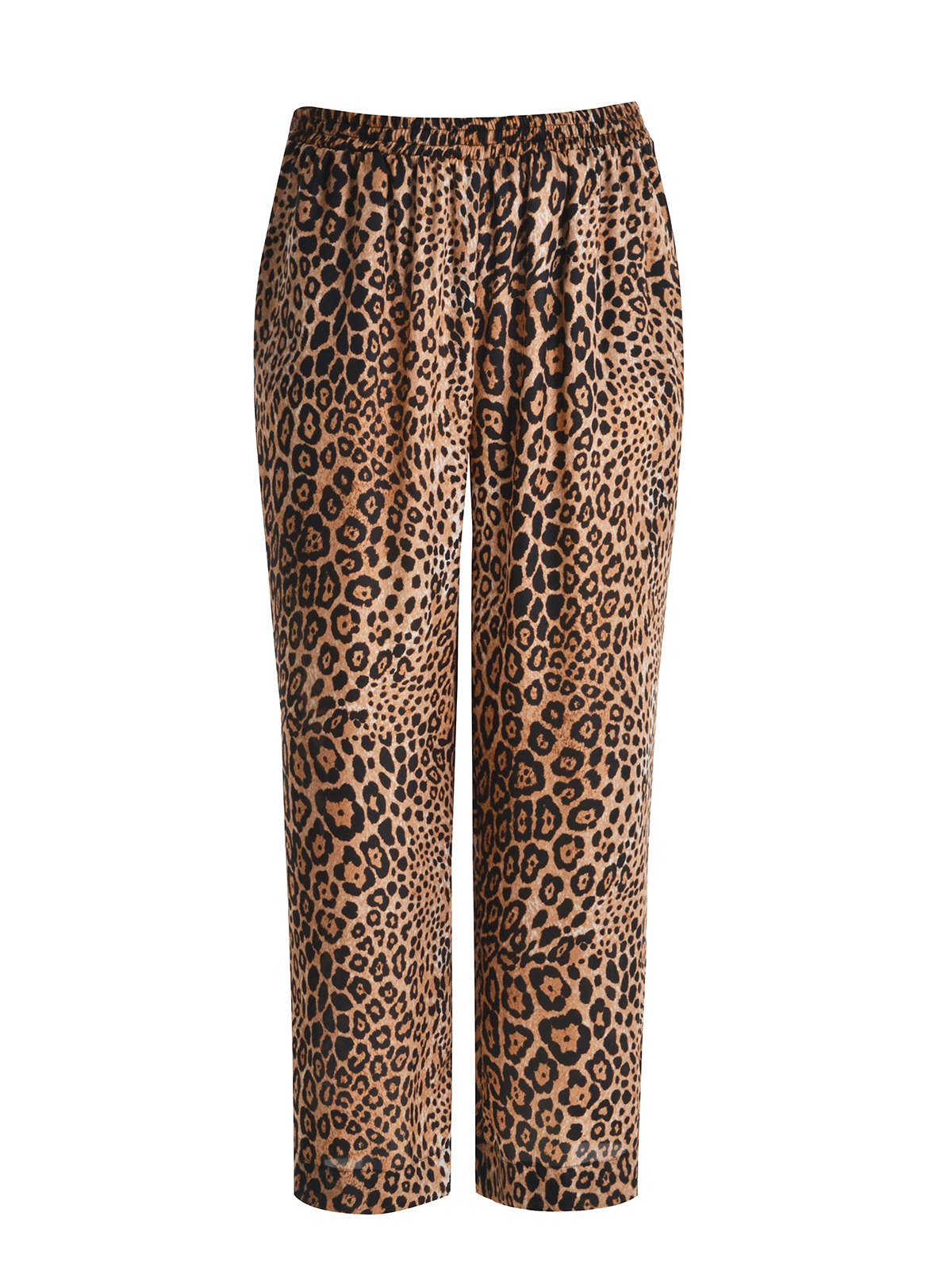Παντελόνα σατέν με animal print μοτίβο φωτογραφία