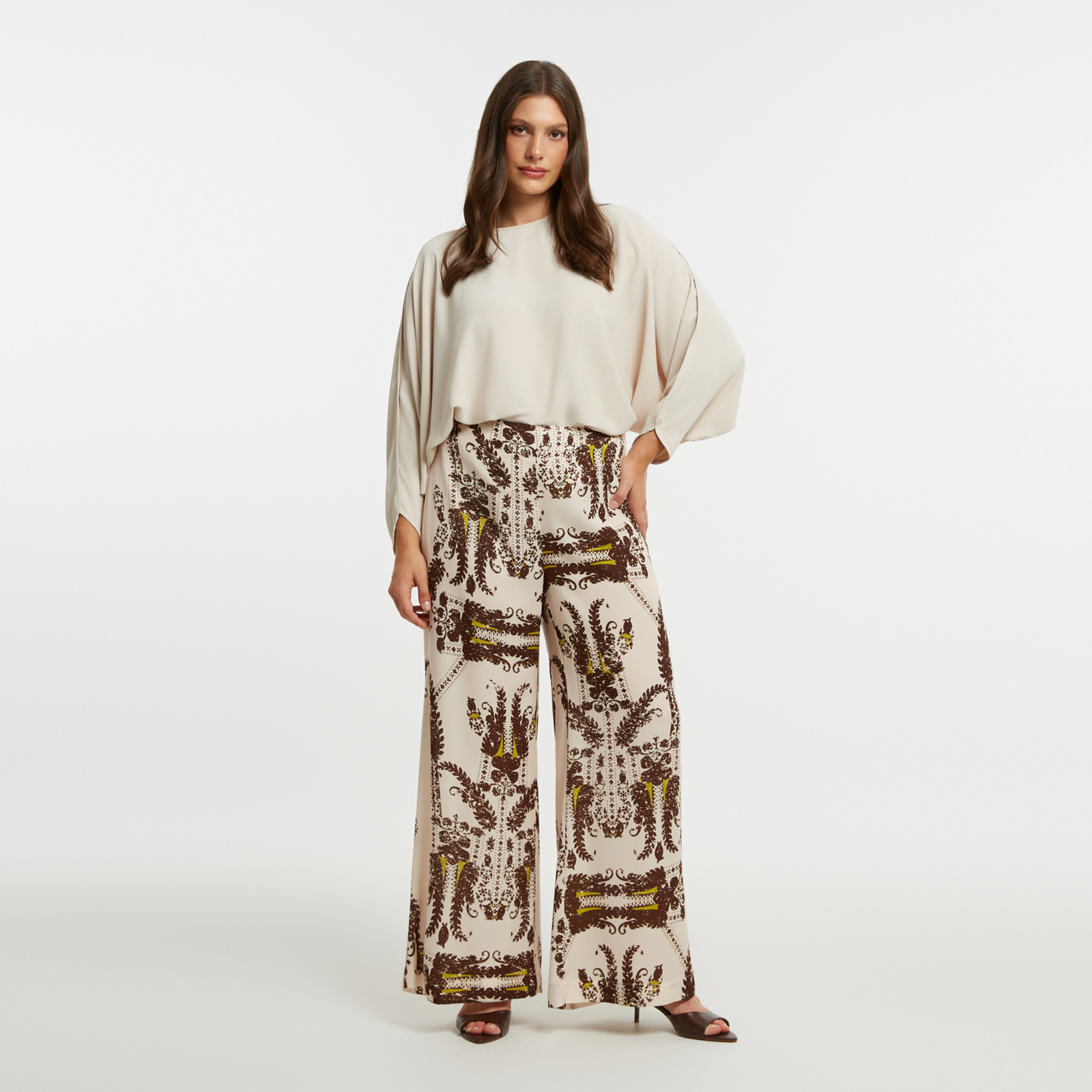 MAT FASHION Εμπριμέ παντελόνα με paisley σχέδιο