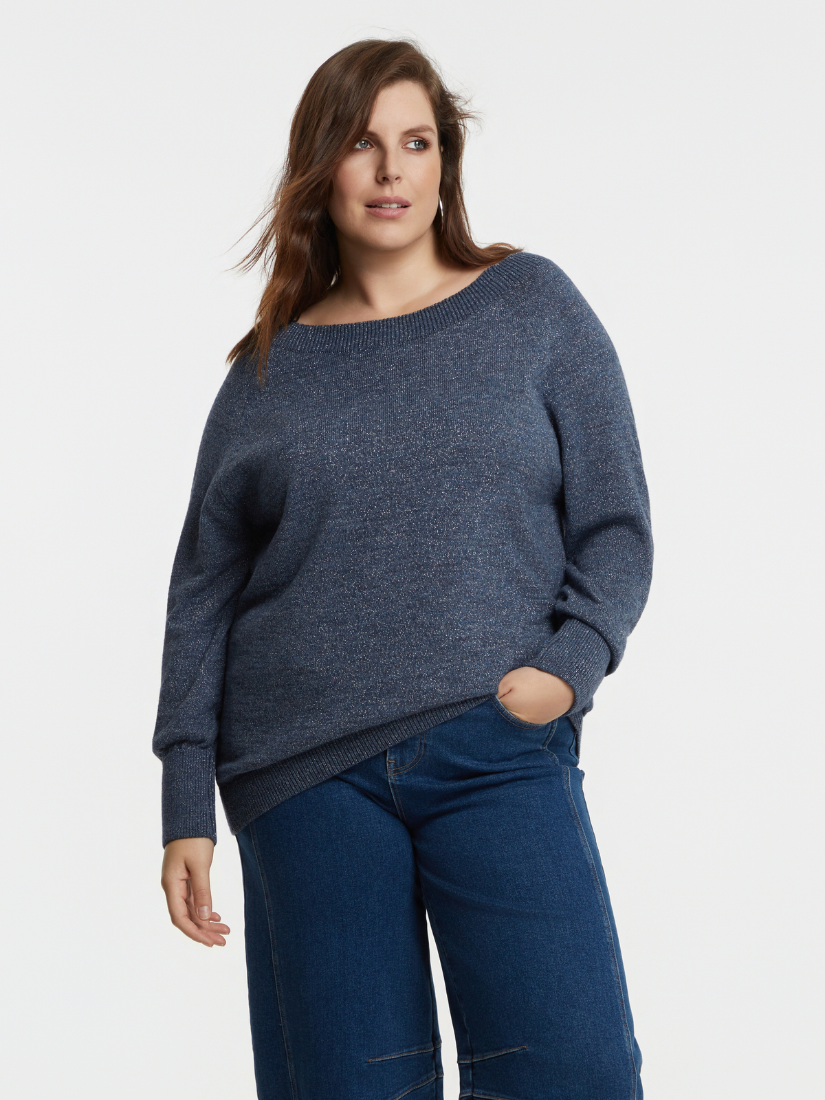 Μπλούζα πλεκτή χαμόγελο με μαλλί φωτογραφία