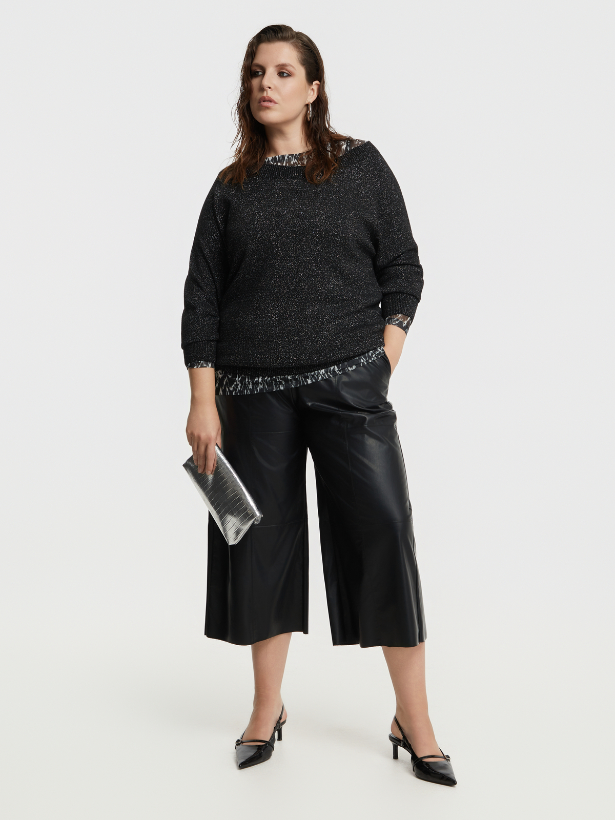 Μπλούζα πλεκτή χαμόγελο με μαλλί φωτογραφία