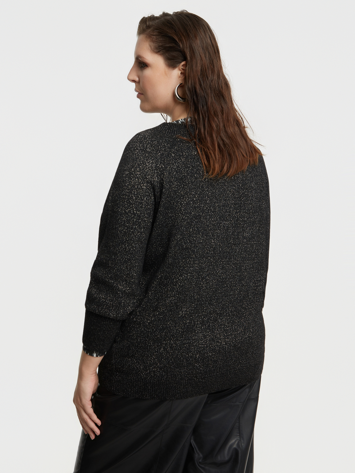 Μπλούζα πλεκτή χαμόγελο με μαλλί φωτογραφία