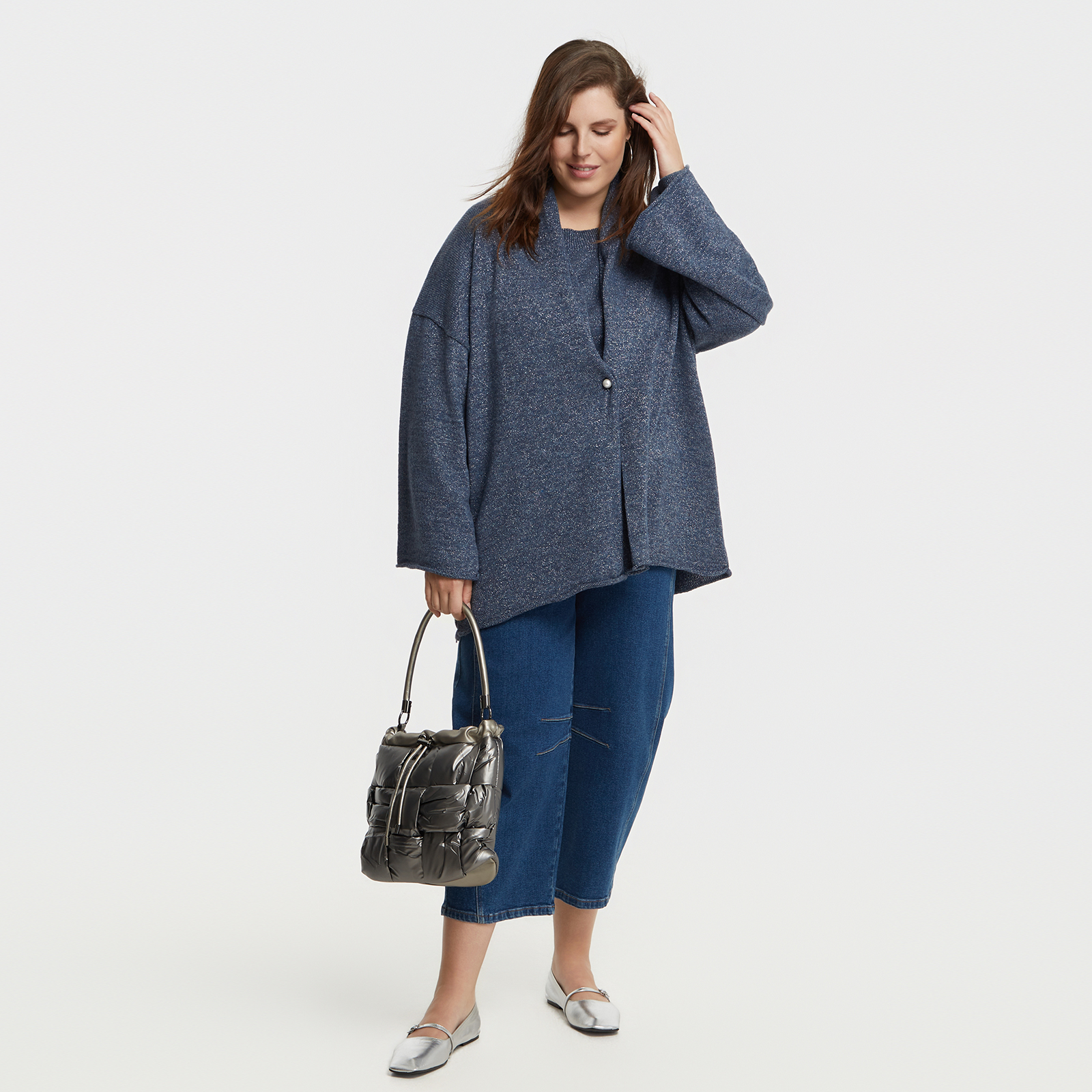 MAT FASHION Ζακέτα πλεκτή με κούμπωμα