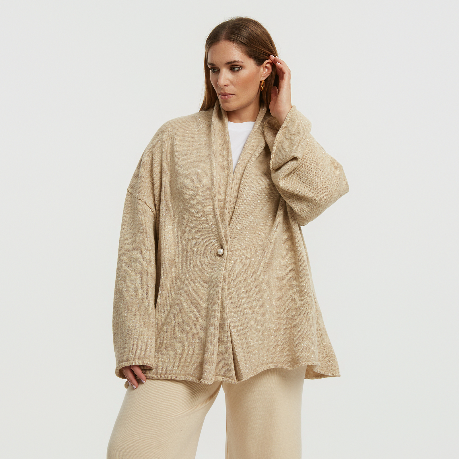 MAT FASHION Ζακέτα πλεκτή με κούμπωμα