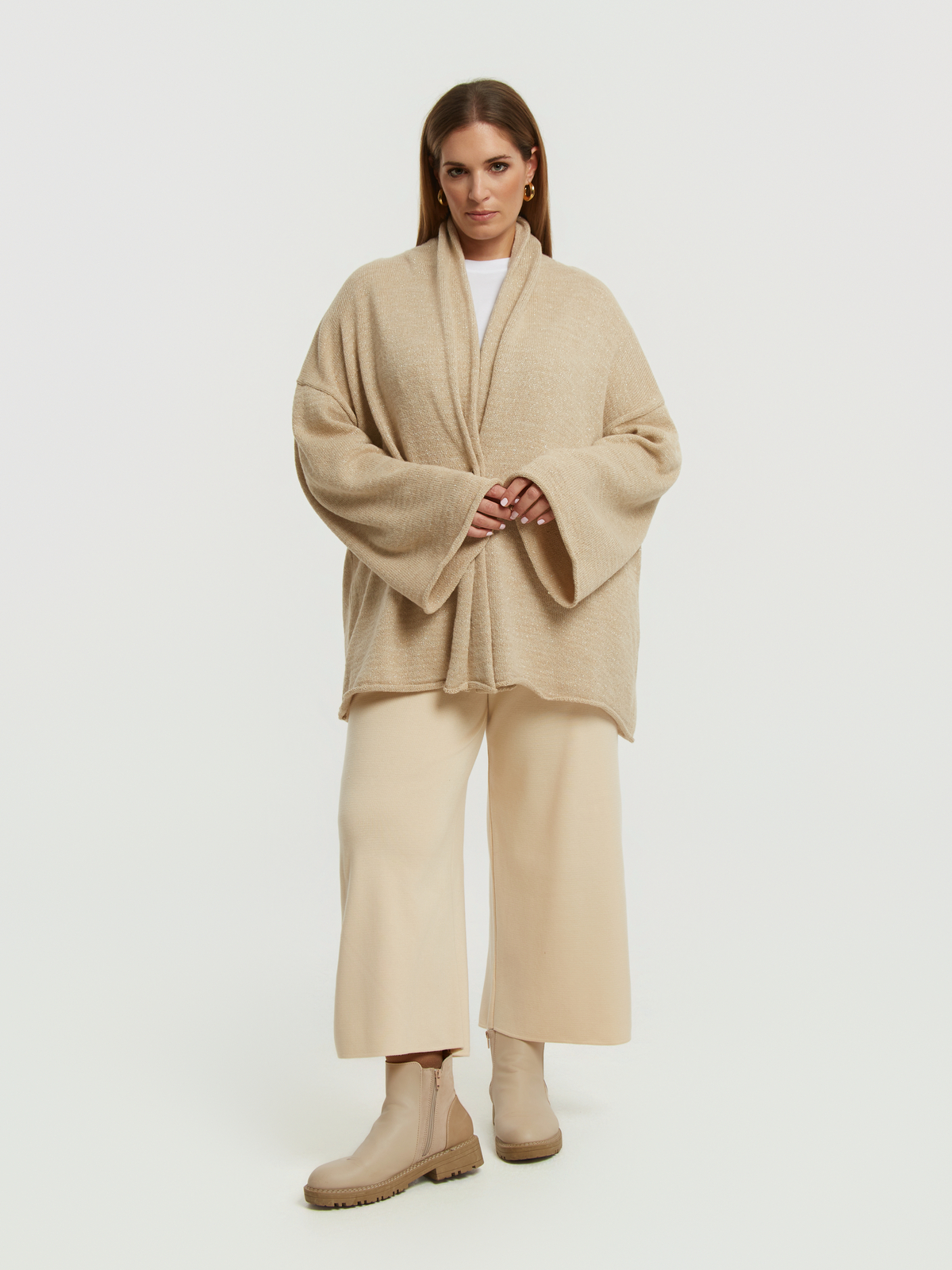 Ζακέτα πλεκτή με κούμπωμα φωτογραφία