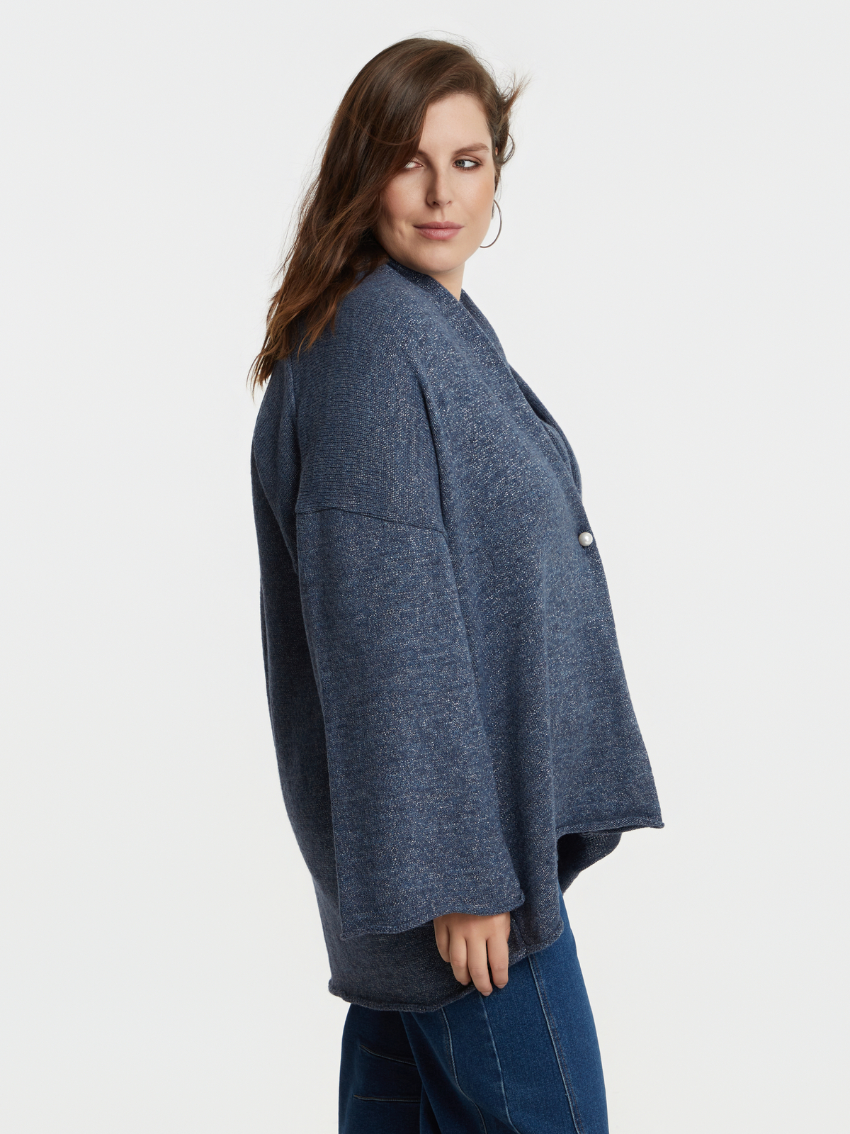 Ζακέτα πλεκτή με κούμπωμα φωτογραφία