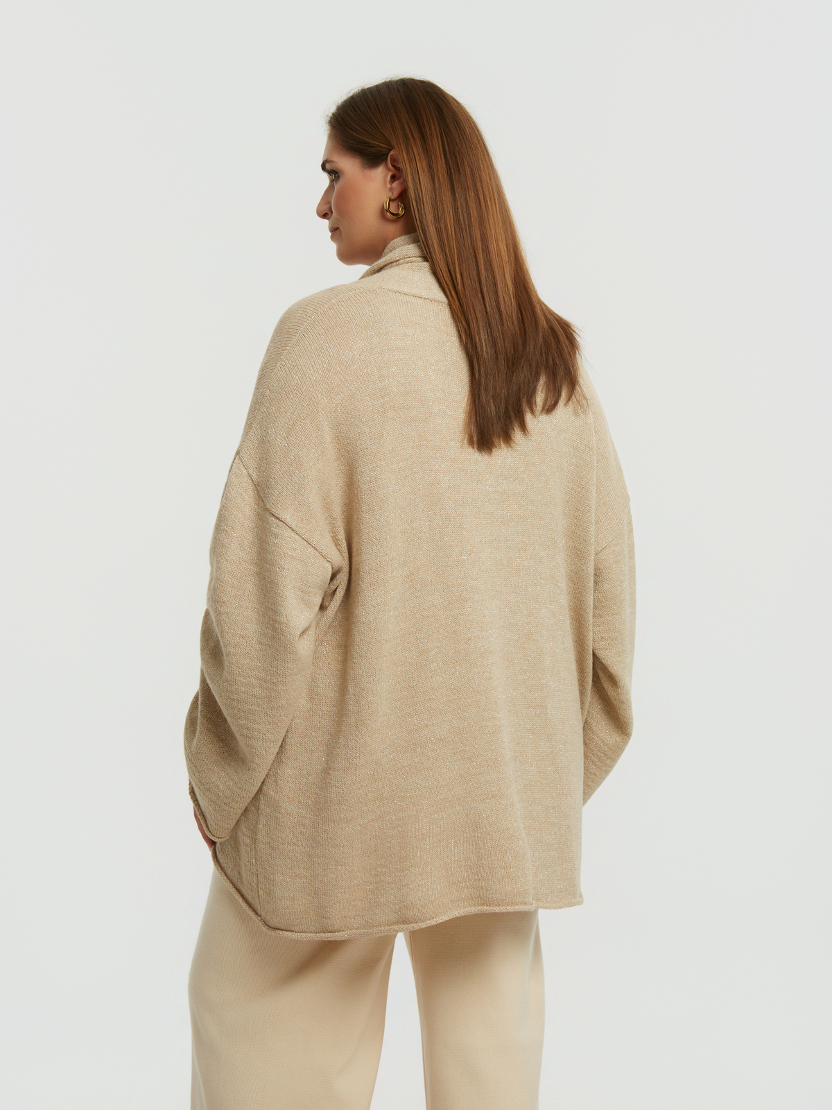 Ζακέτα πλεκτή με κούμπωμα φωτογραφία