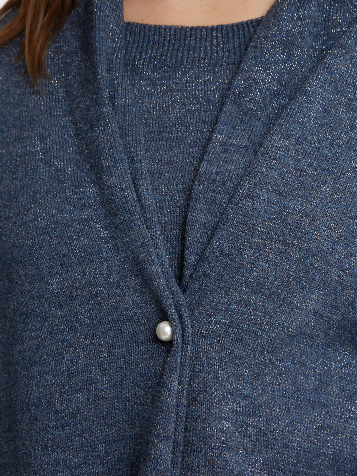 Ζακέτα πλεκτή με κούμπωμα φωτογραφία