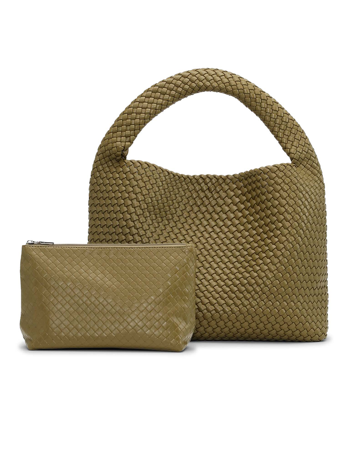 Τσάντα Woven Daily Shopper + Pouch