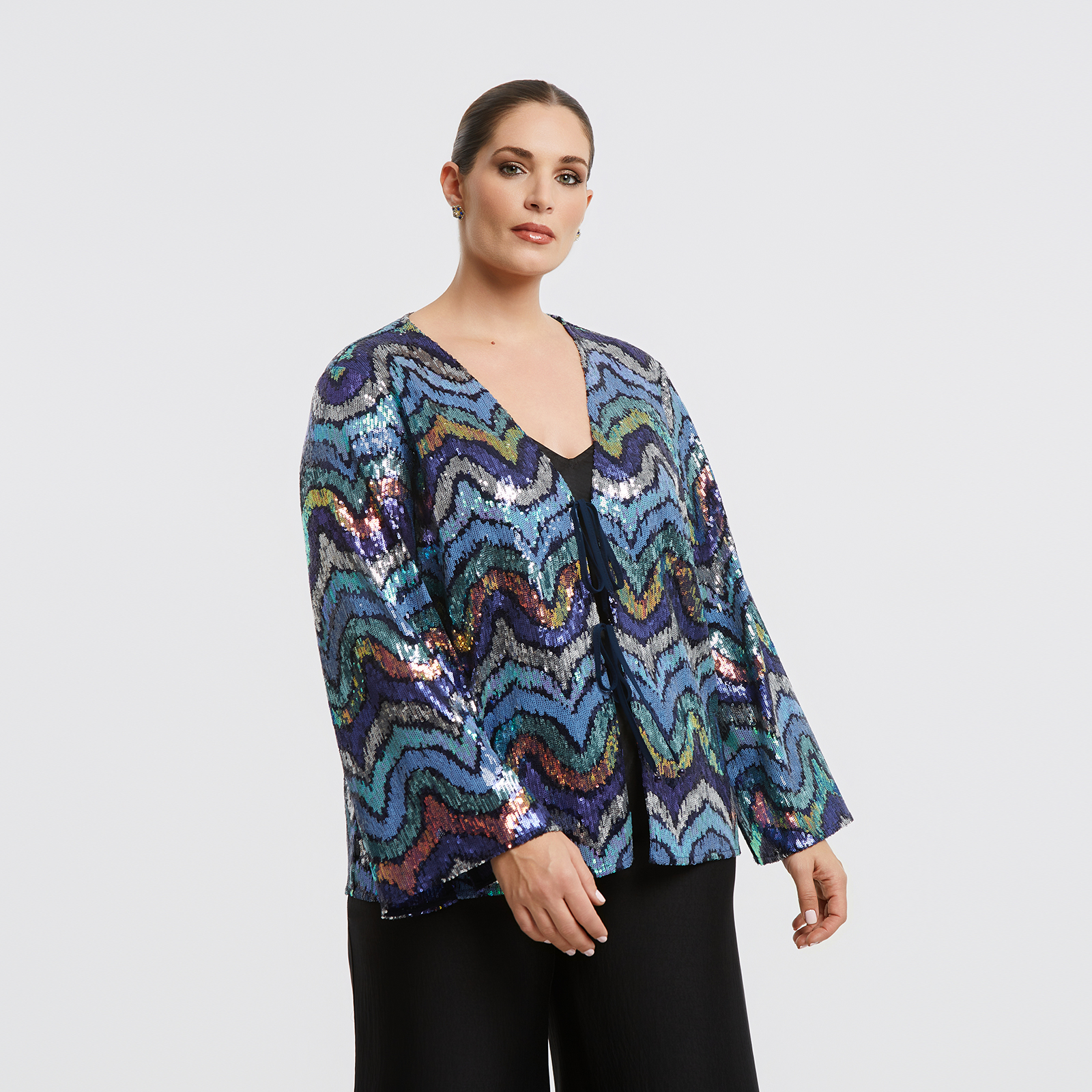 Sequined multicolor jacket