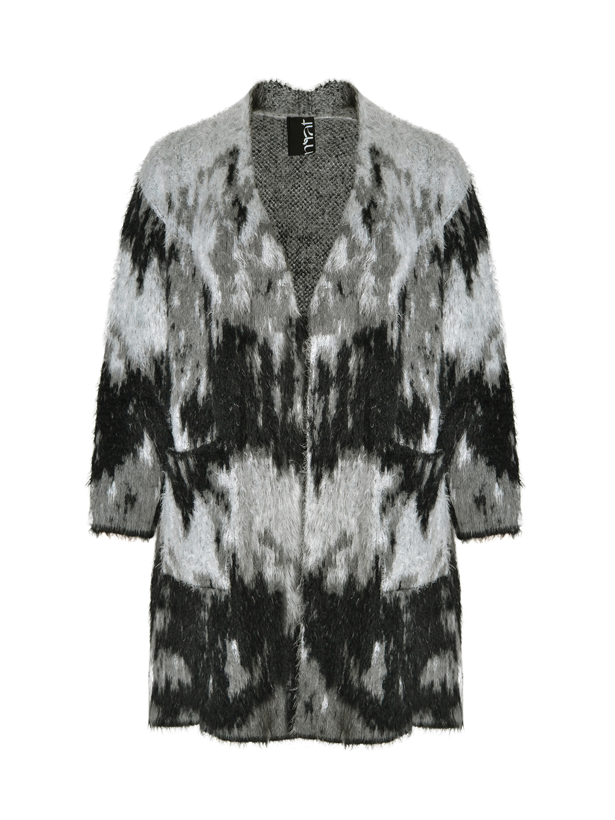 Πλεκτή ζακέτα με ombre σχέδιο φωτογραφία